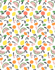 'island Fruits' Wallpaper By Tea Collection - White