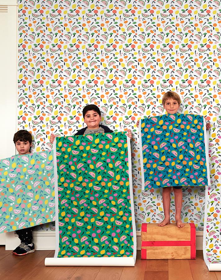'island Fruits' Wallpaper By Tea Collection - White