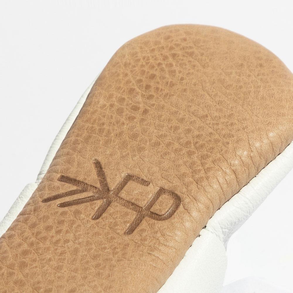 Ivory Swiss Dot Knotted Bow Baby Shoe