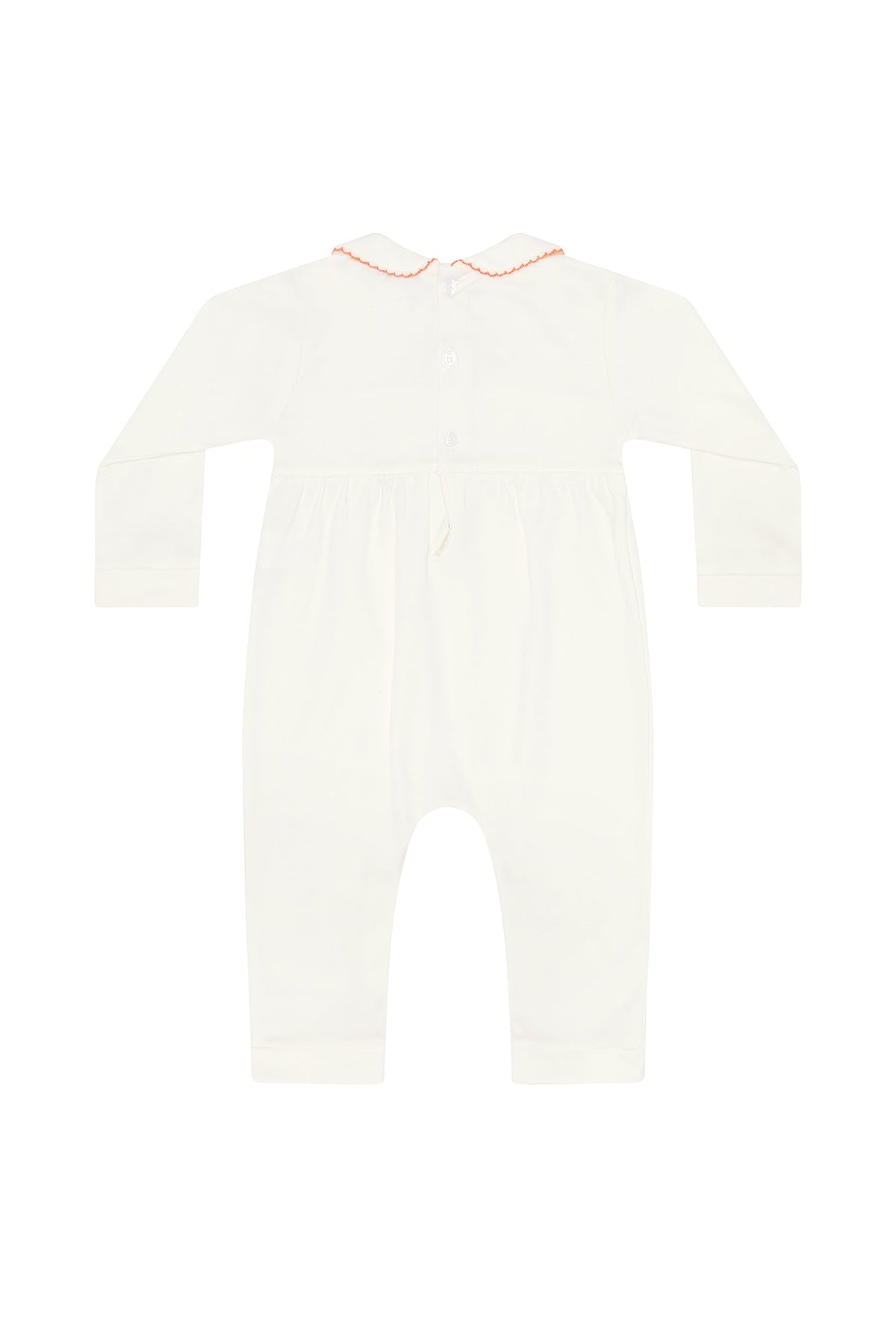 Ivory Pumpkin Patch Embroidered Playsuit