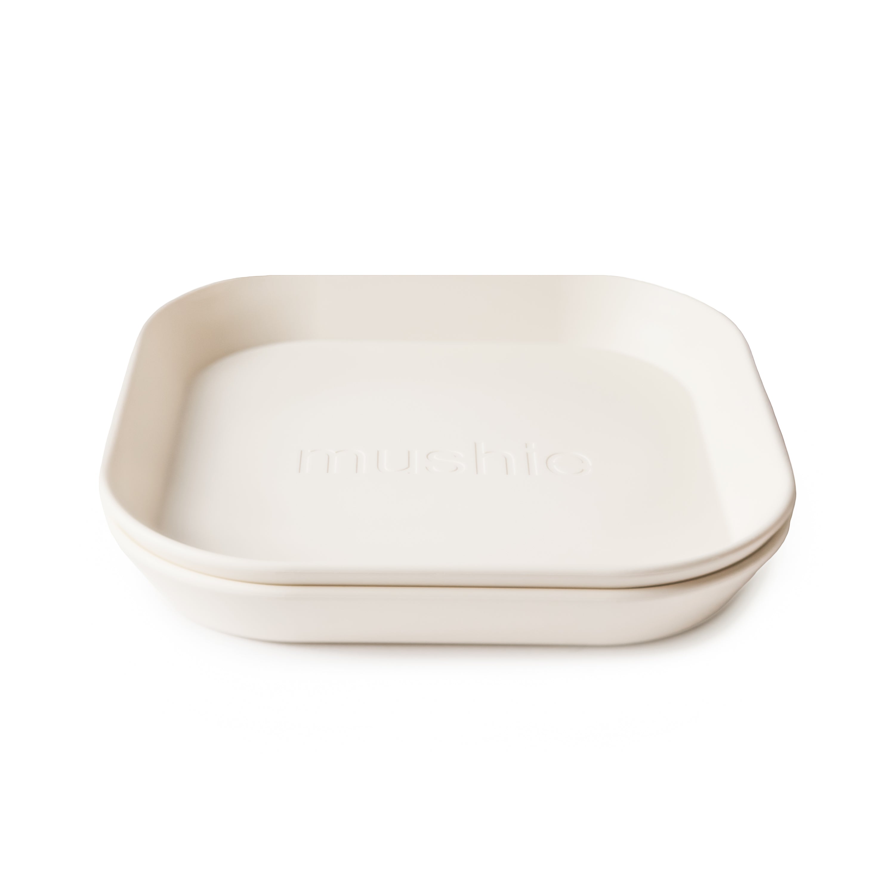 Square Dinnerware Plates, Set Of 2