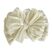 Ivory | Signature Ruffled Baby Headband