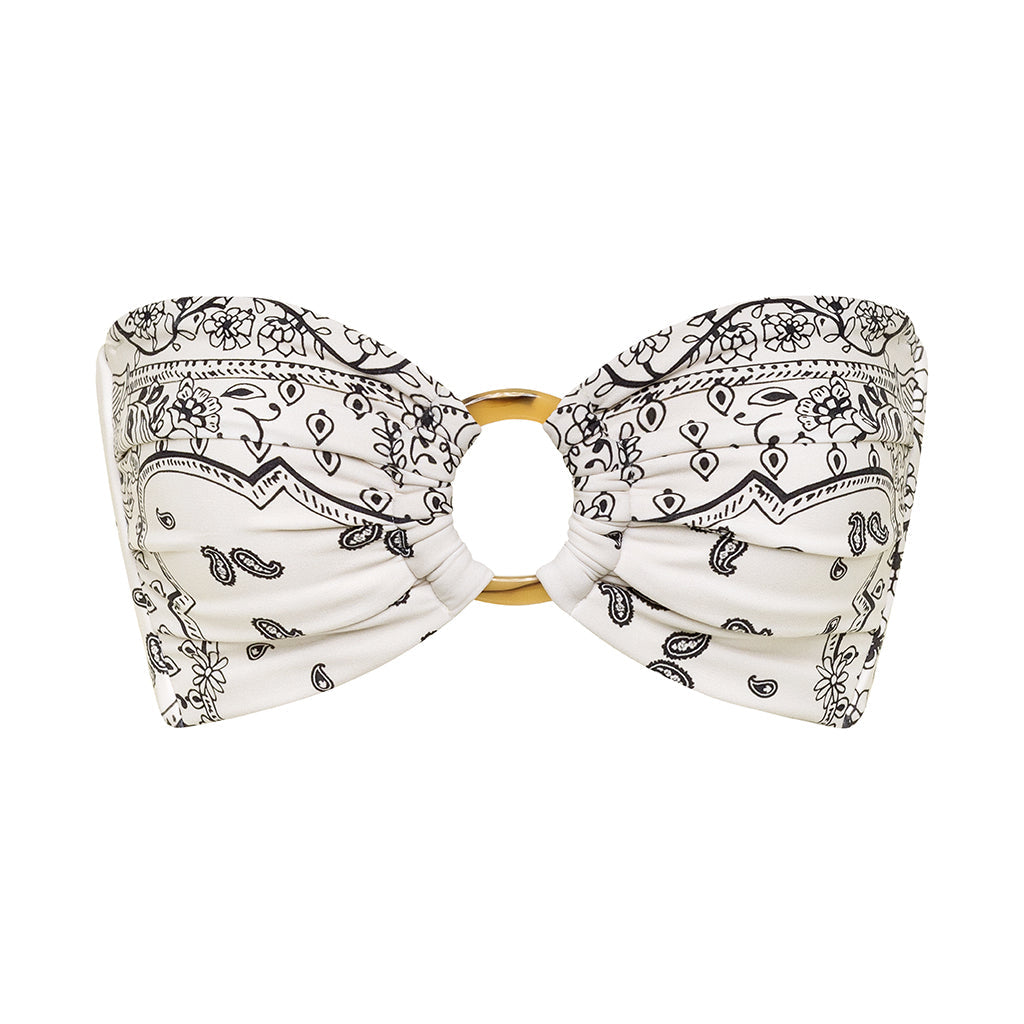 Ivy Bandana Tori Ties Bandeau Bikini Top