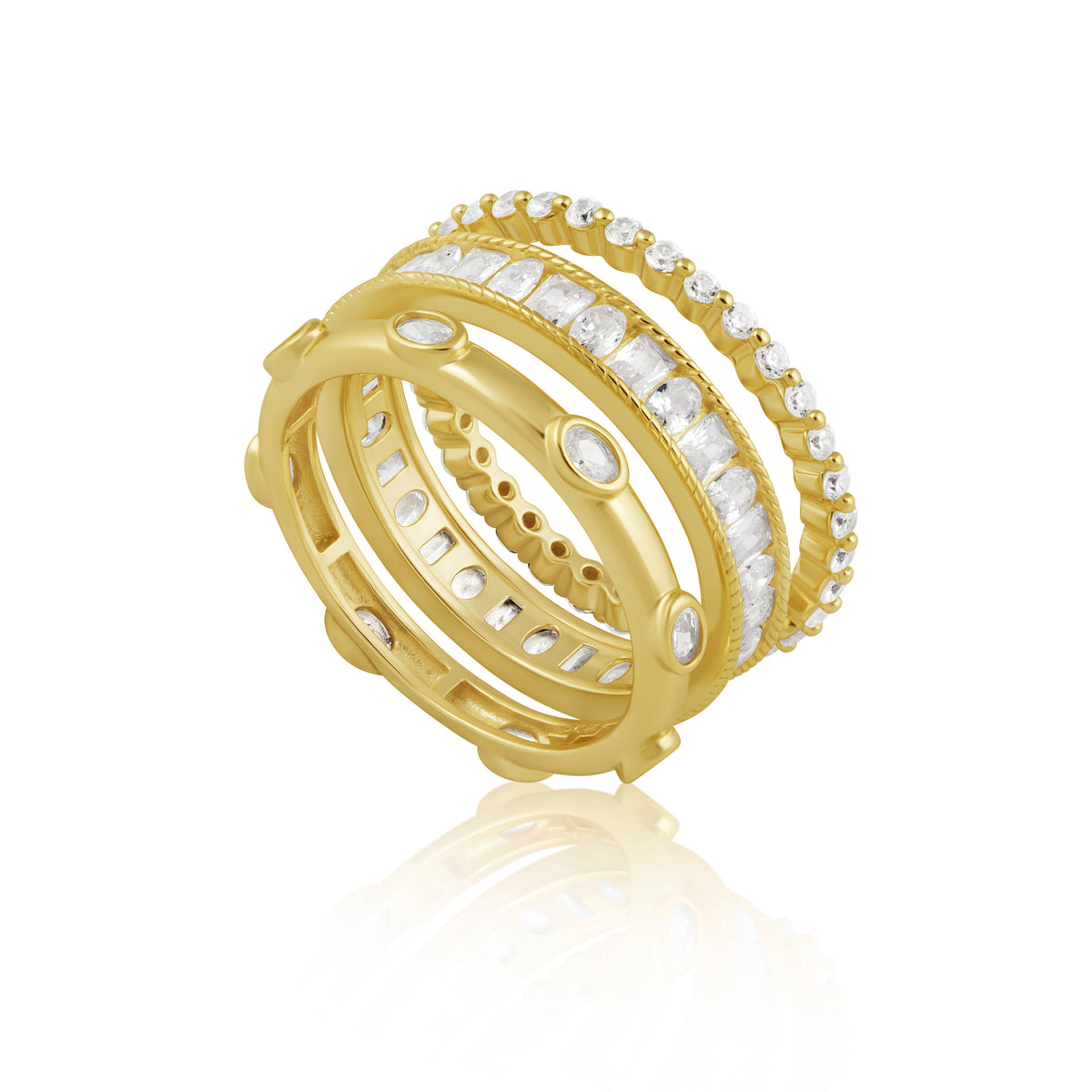 Ivy Cz Ring Set