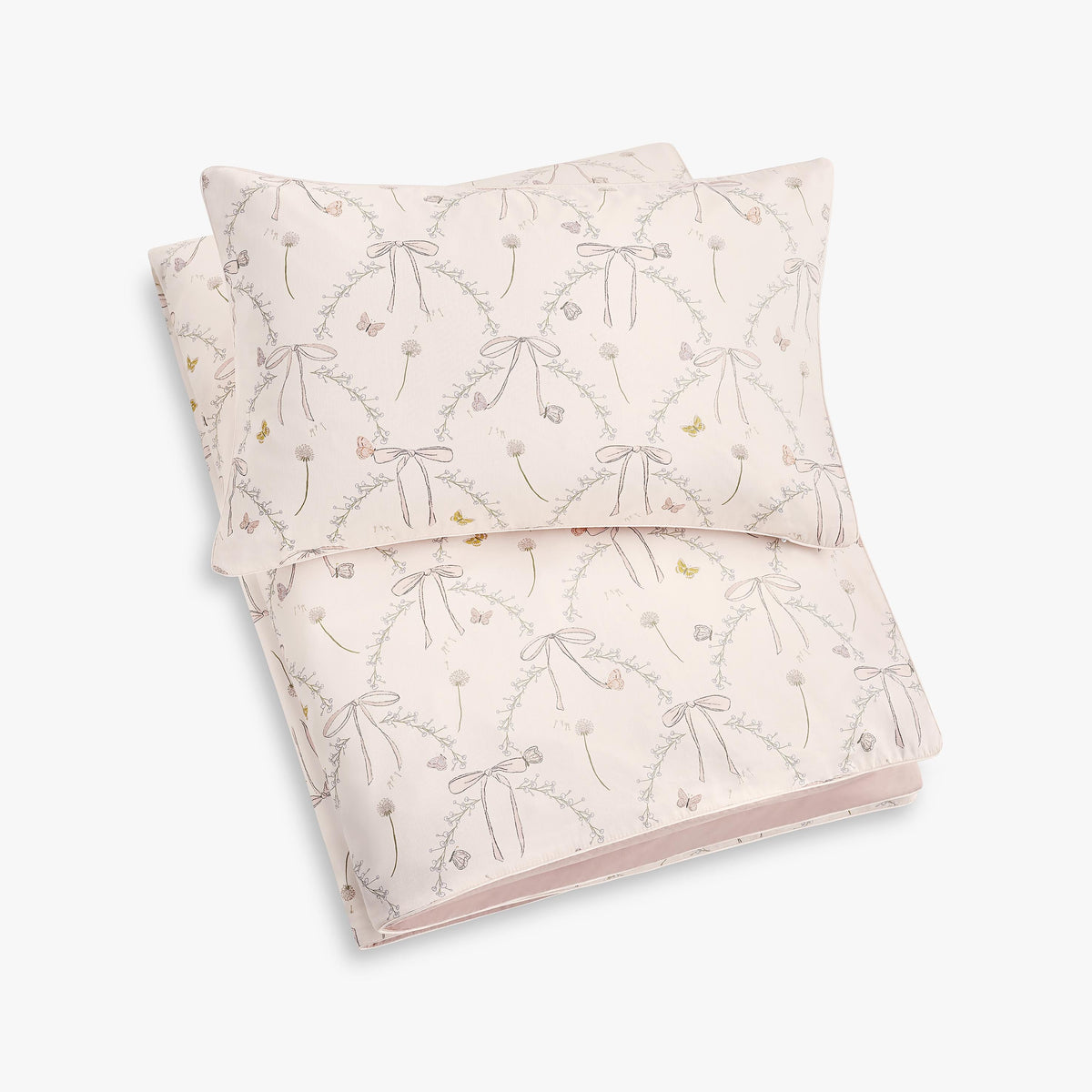 Bows & Butterfly Kisses Toddler Duvet - Pink