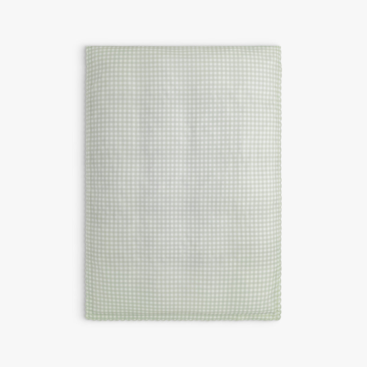 Picnic Gingham Toddler Duvet - Green