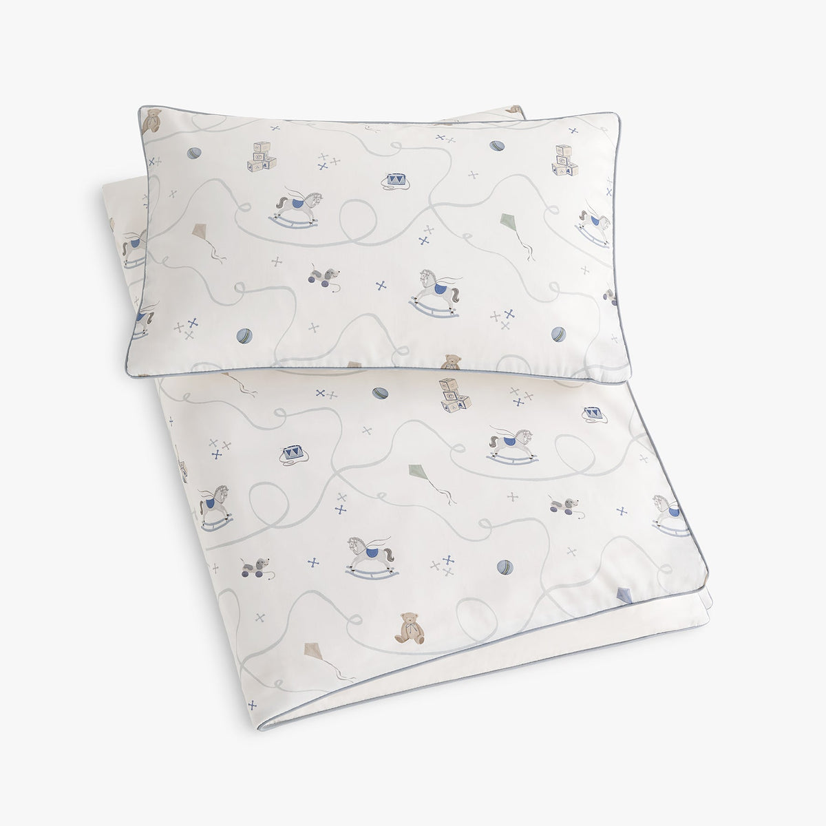 Little Toy Chest Toddler Duvet - Blue