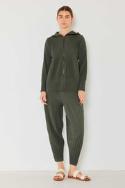 Pleated Unisex Plisse Pants - P05ad_army Green