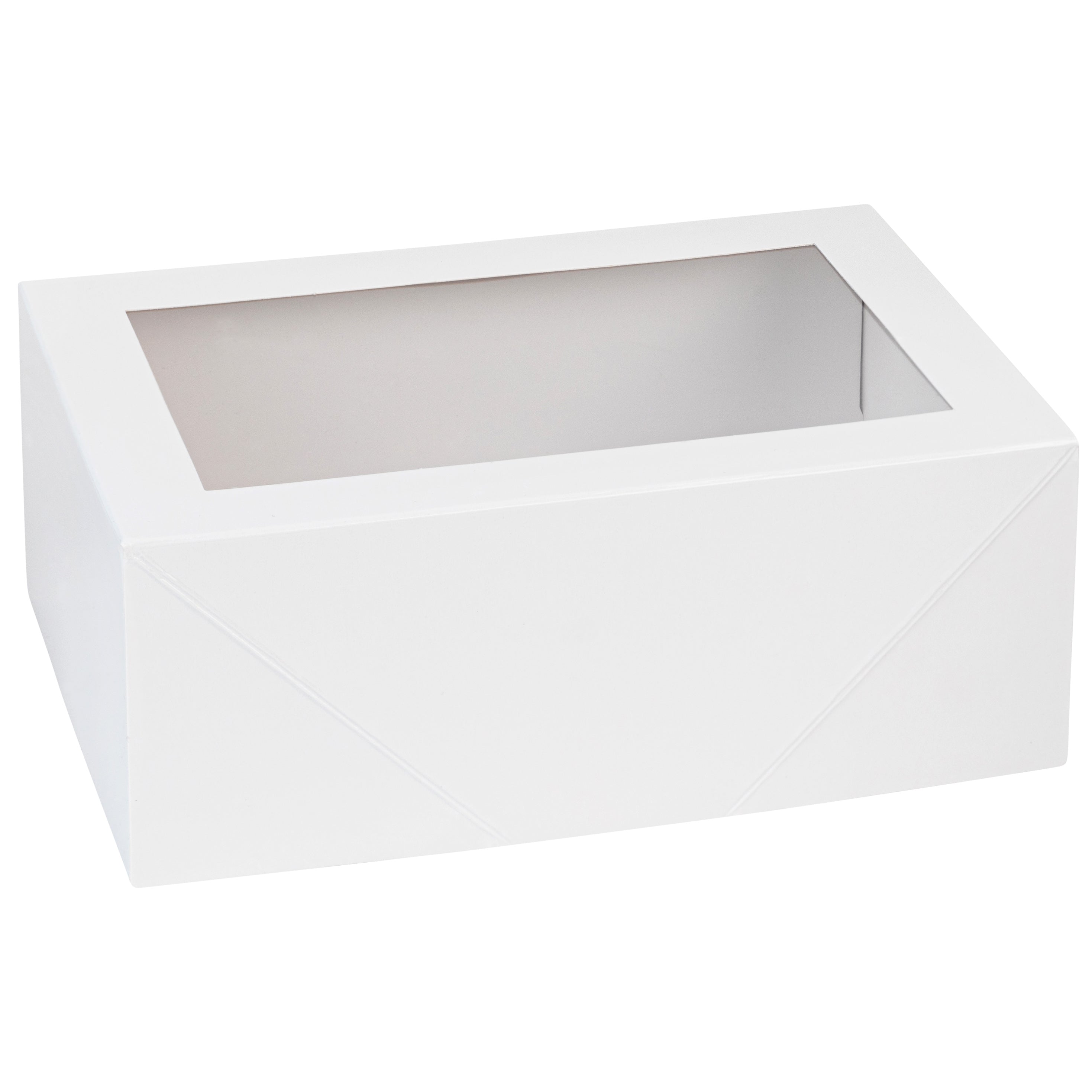 Premium Rectangular Bakery Boxes White 7.5x5x3" 16 Pack