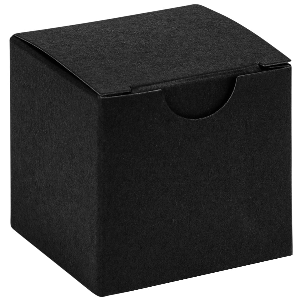 Black Cube Black Gift Tuck Top Boxes 2x2x2 48 Pack