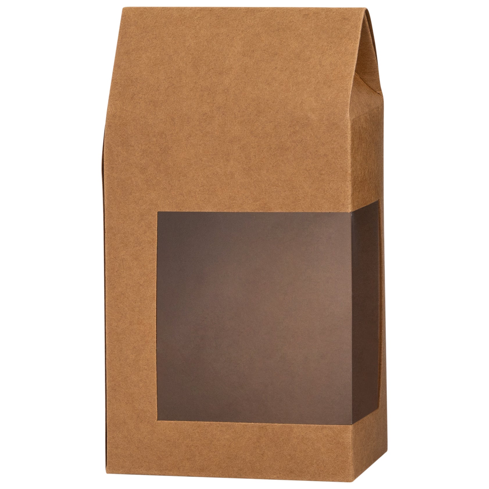 Tall Paper Boxes With Window Kraft Paper 6.75x3.5x Gift Boxes 16 Pack