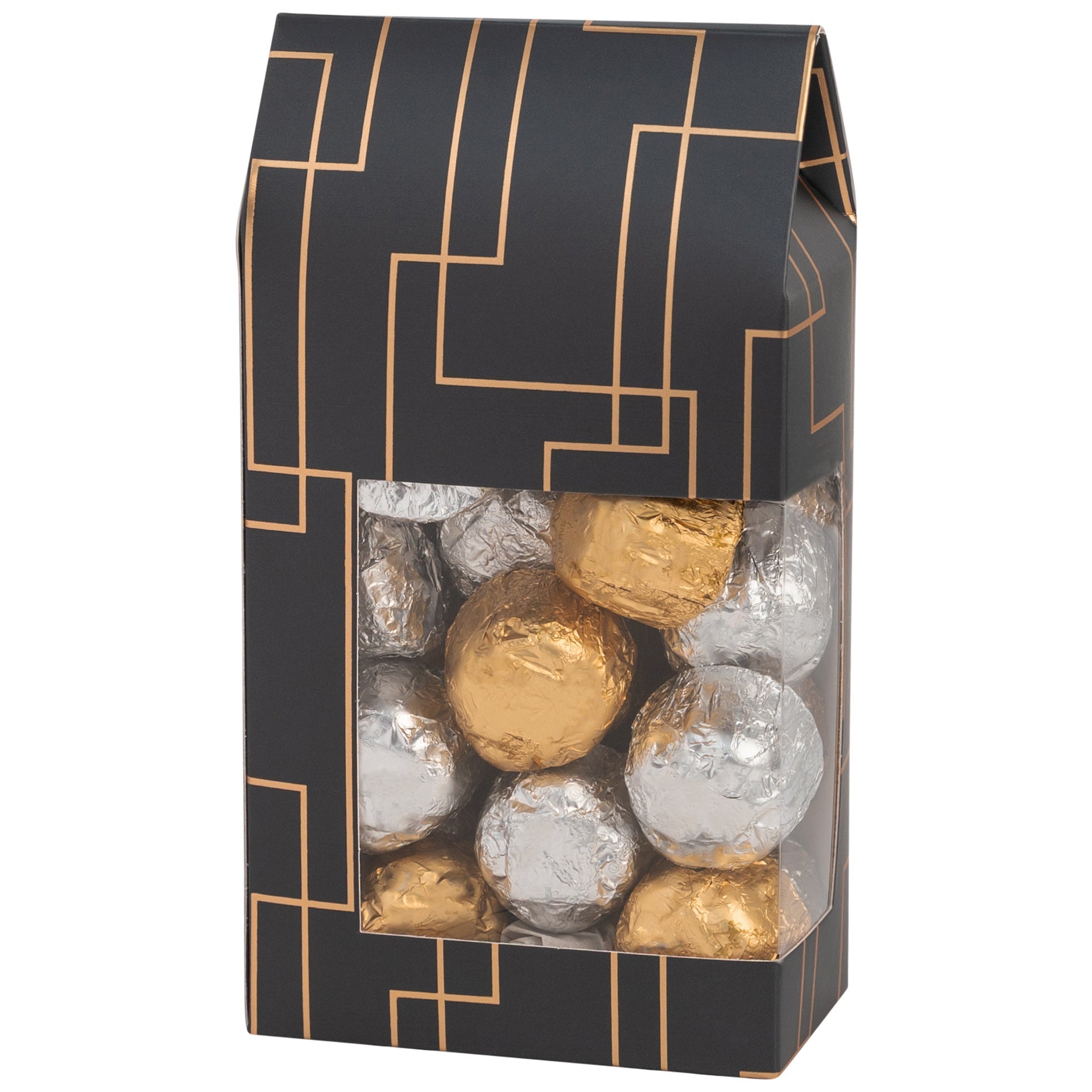 Gray 6.75x3.5x2 Gift Boxes 16 Pack Tall Paper Boxes With Window