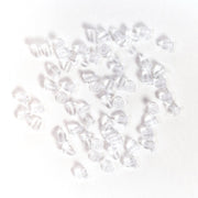 Clear Bullet Post Or Hook Earring Backs 30pc