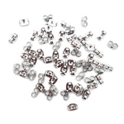 Silver Butterfly Earring Backs 30pc