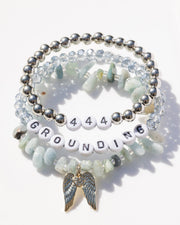 444 Angel Number Balance Bracelet  Set