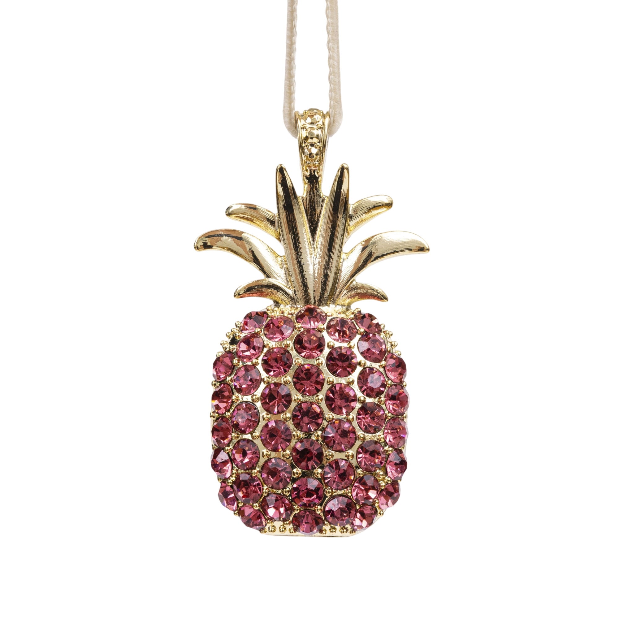 Pineapple Hanging Ornament, Rose