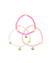 Pink Hearts Bracelet Set