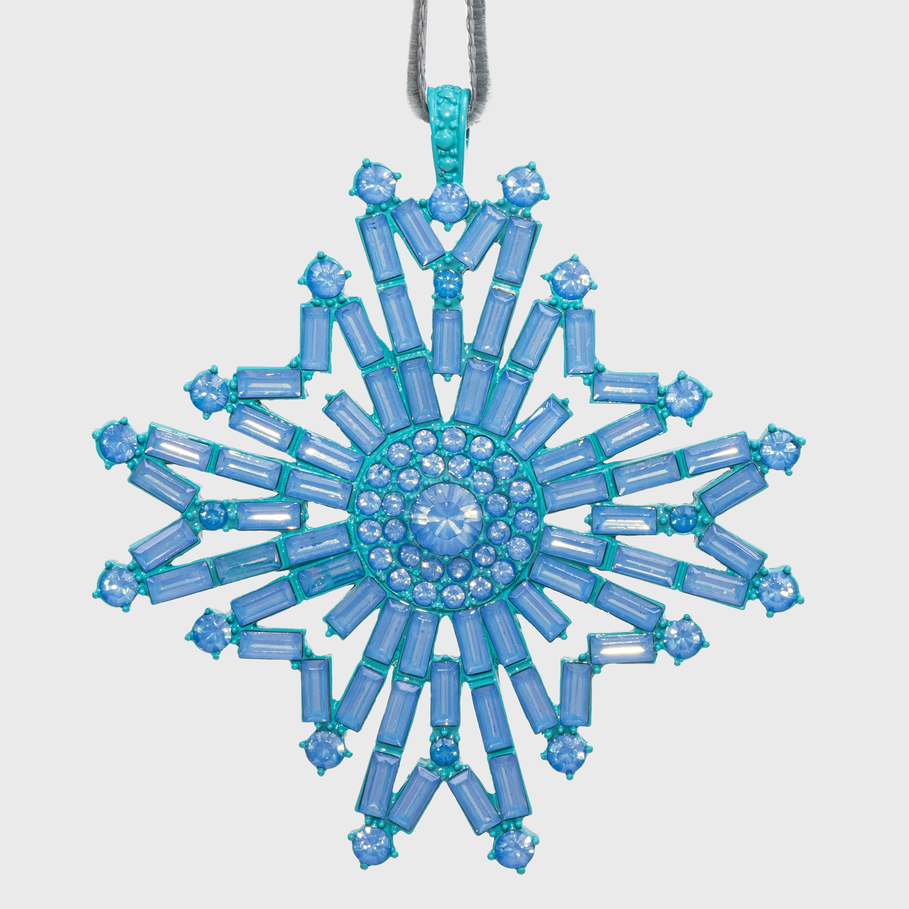 Baguette Snowflake Hanging Ornaments Boxed Set, Sherbet