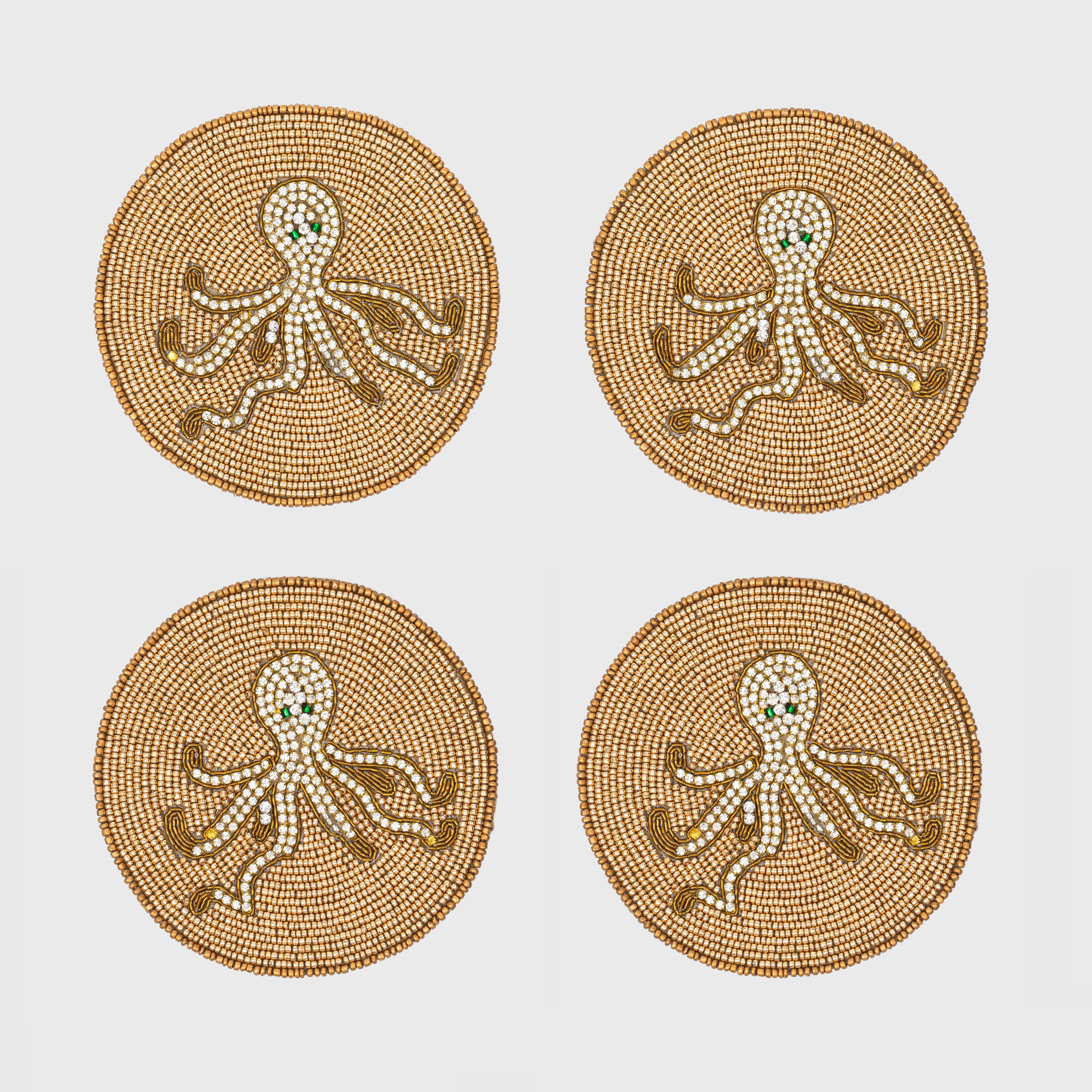 Octopus Coaster, Set Of Four