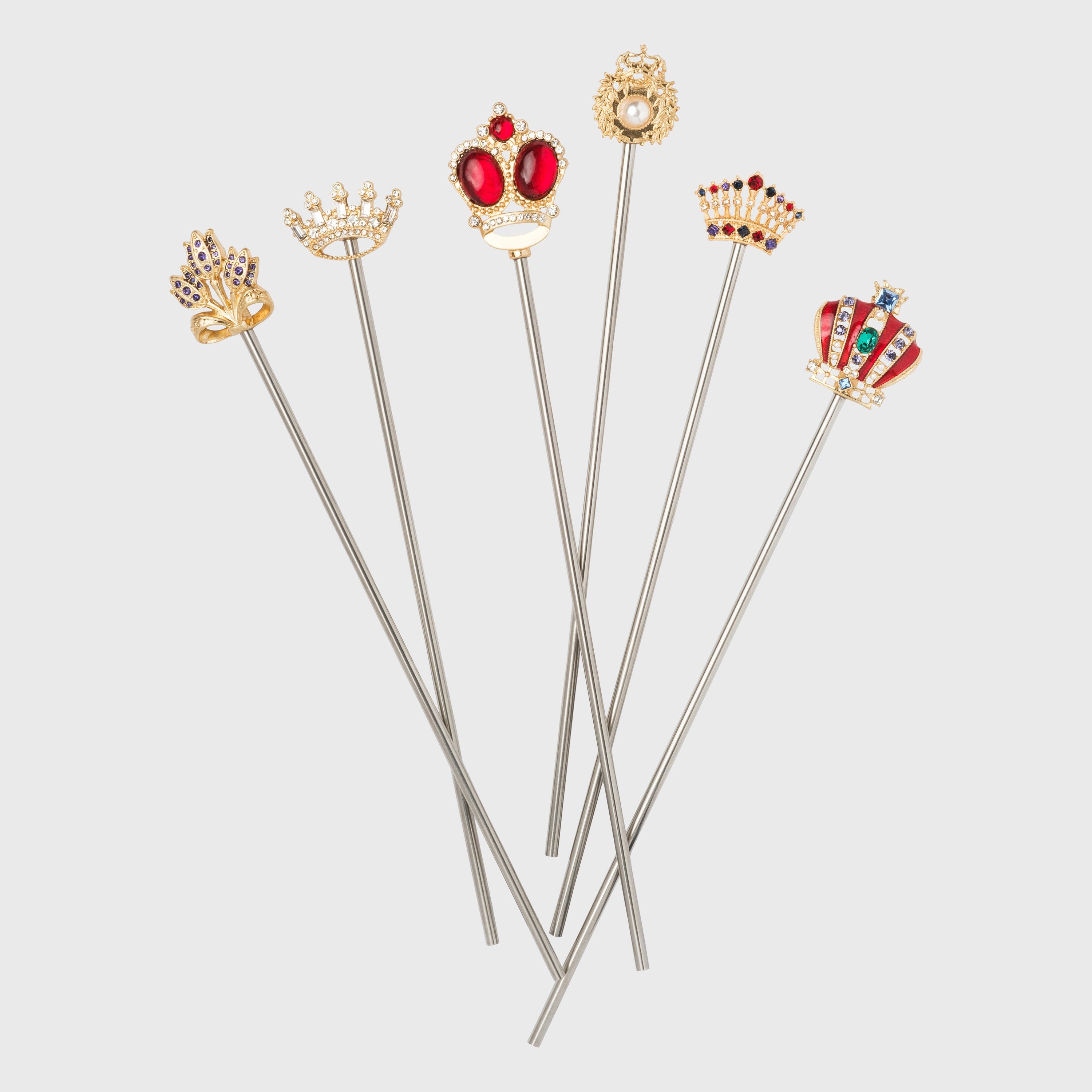 Crown Swizzle Sticks