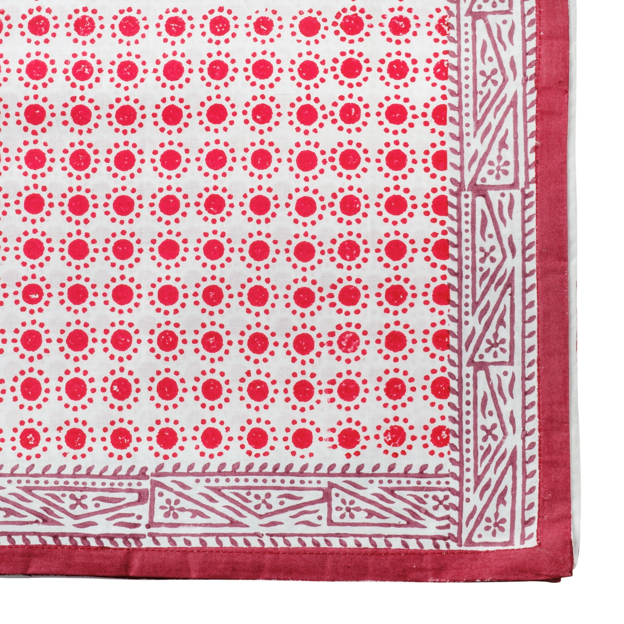 Dot Print Tablecloth, Red