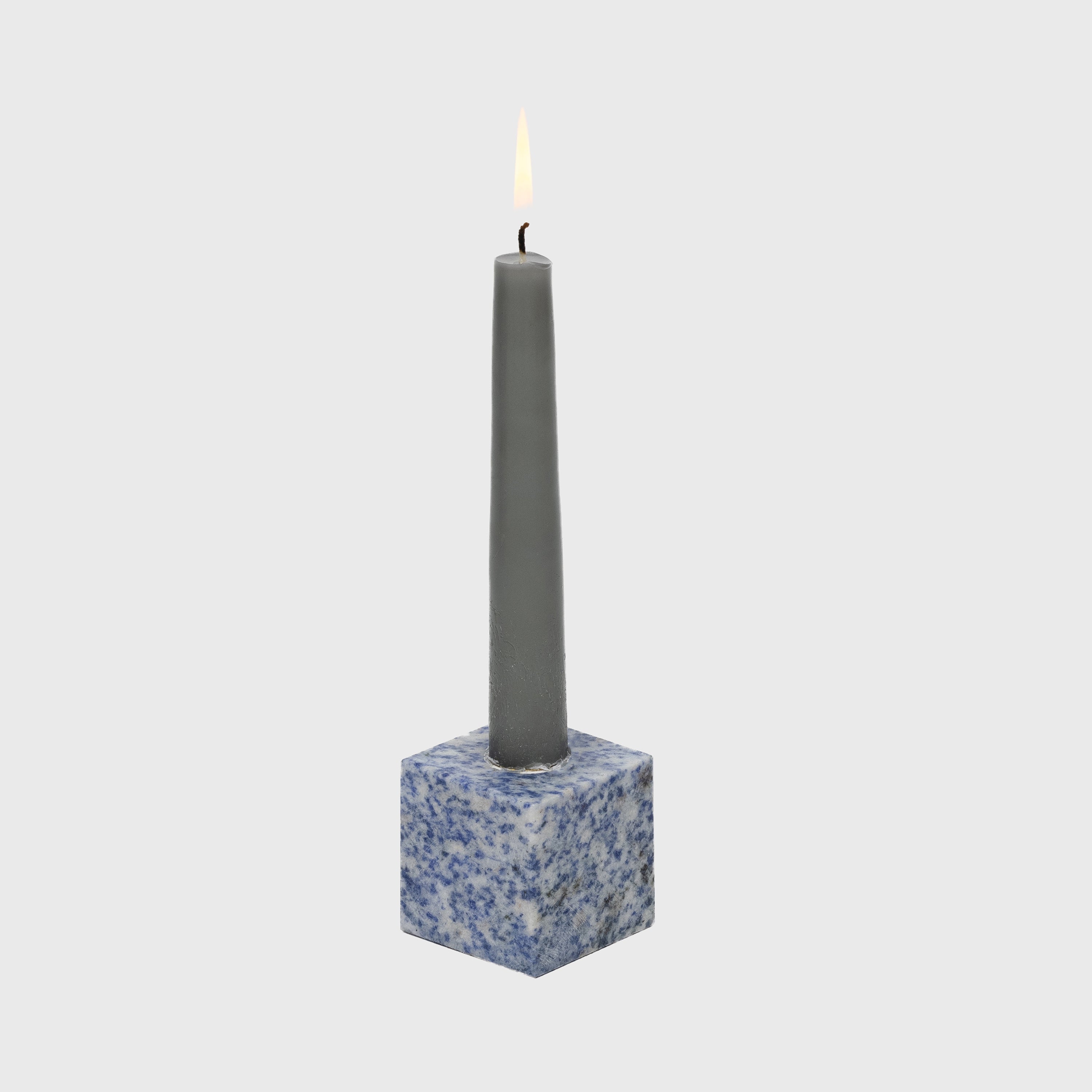 Cube Candlestick, Sodalite