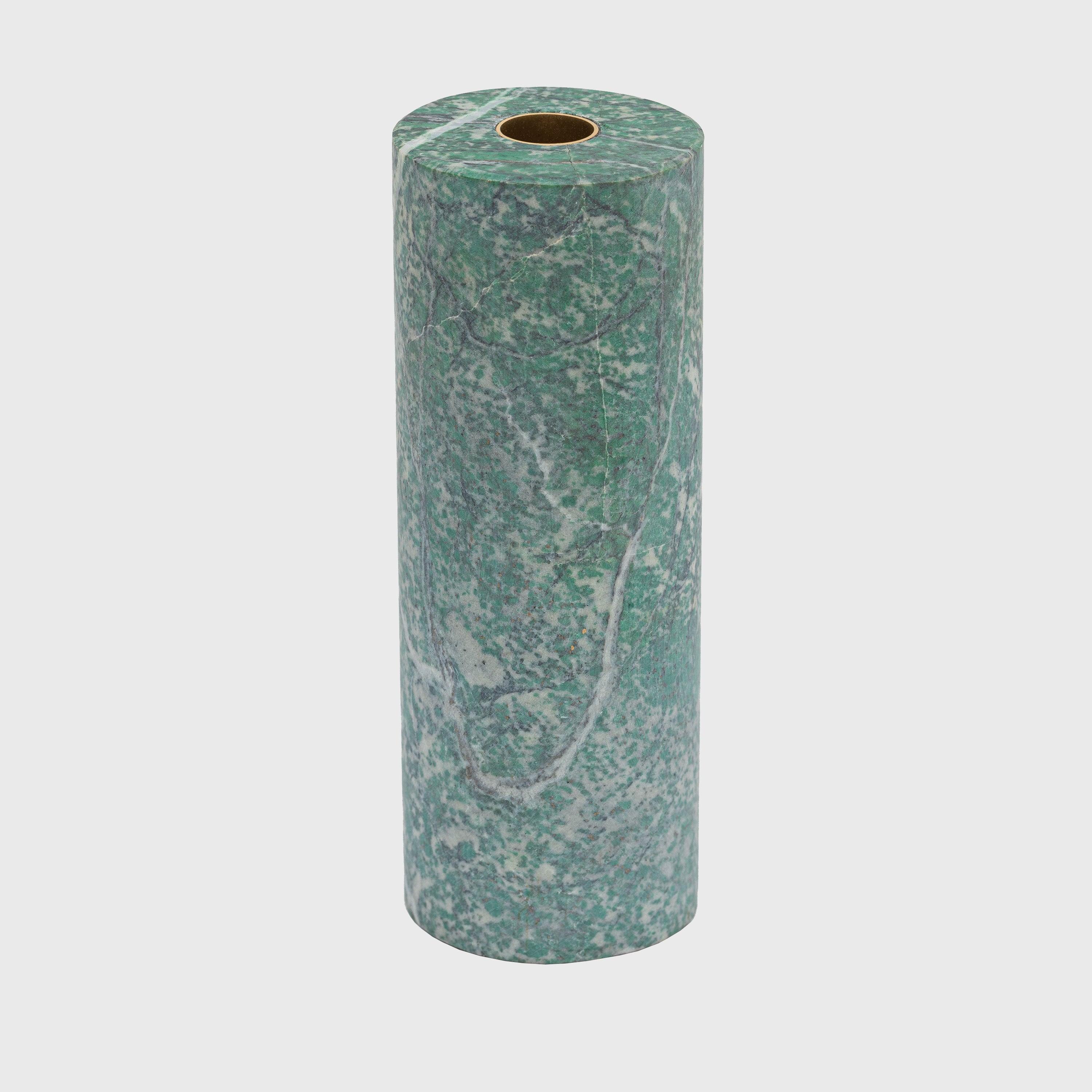 Column Candlestick, Green Quartz