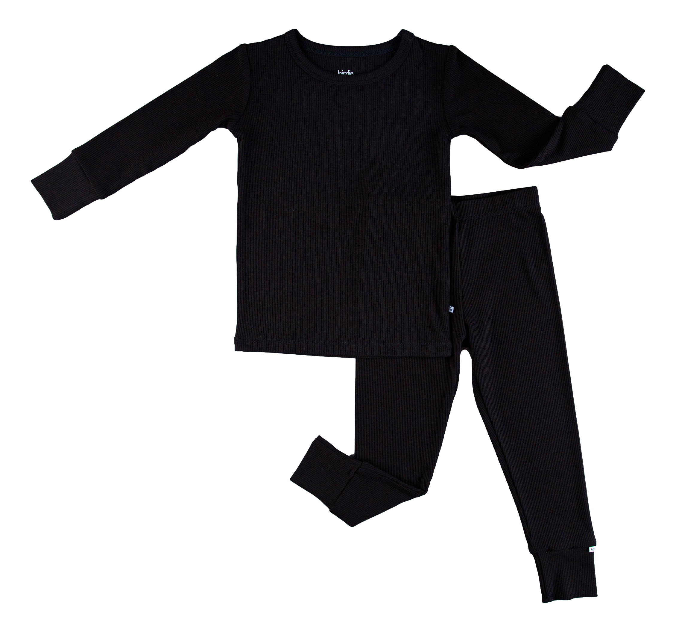 Jet Ribbed 2-piece Pajamas