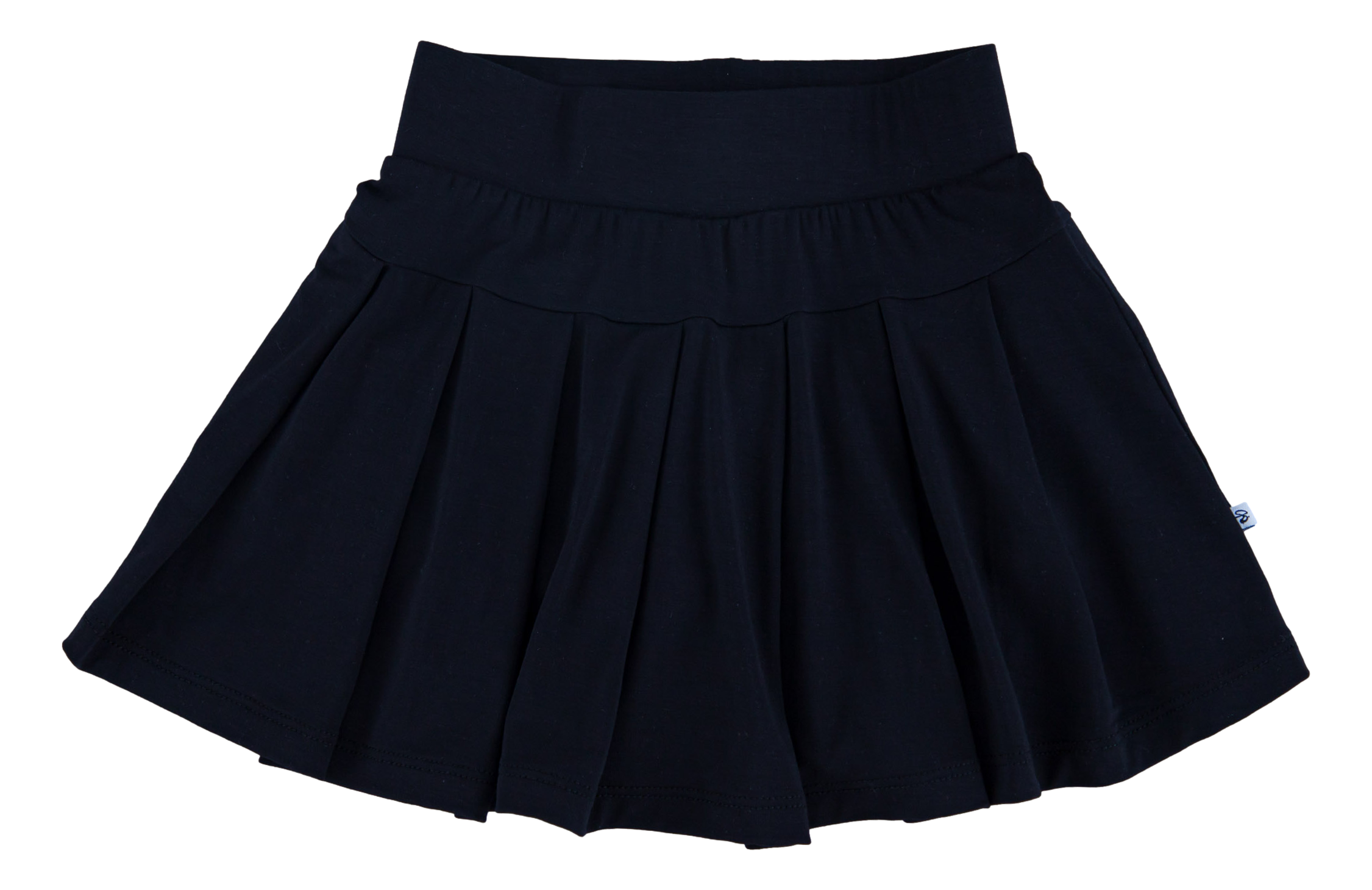 Jet Black Pleated Skort