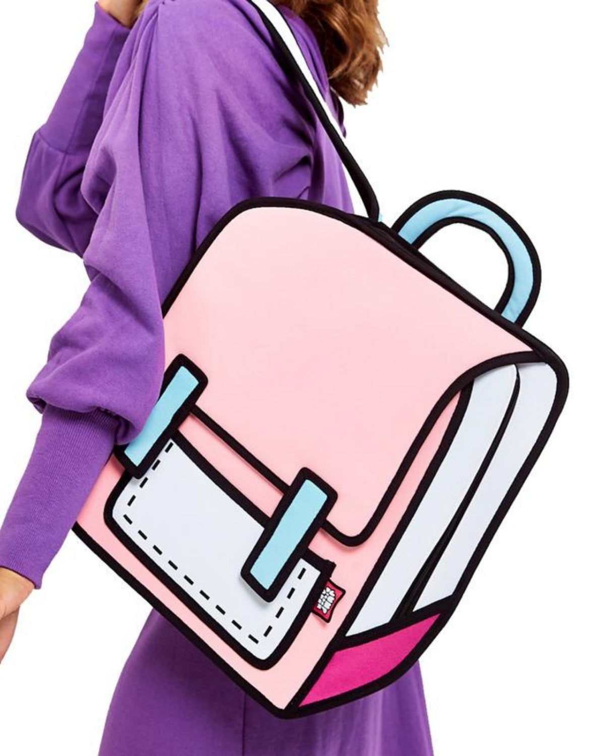 2d Backpack Spaceman Trip Pop Neon Pink