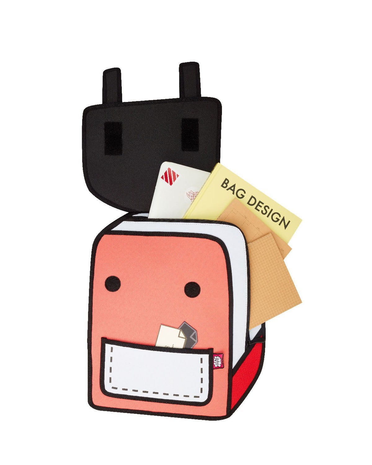 2d Backpack Spaceman Color Me In Watermelon Red