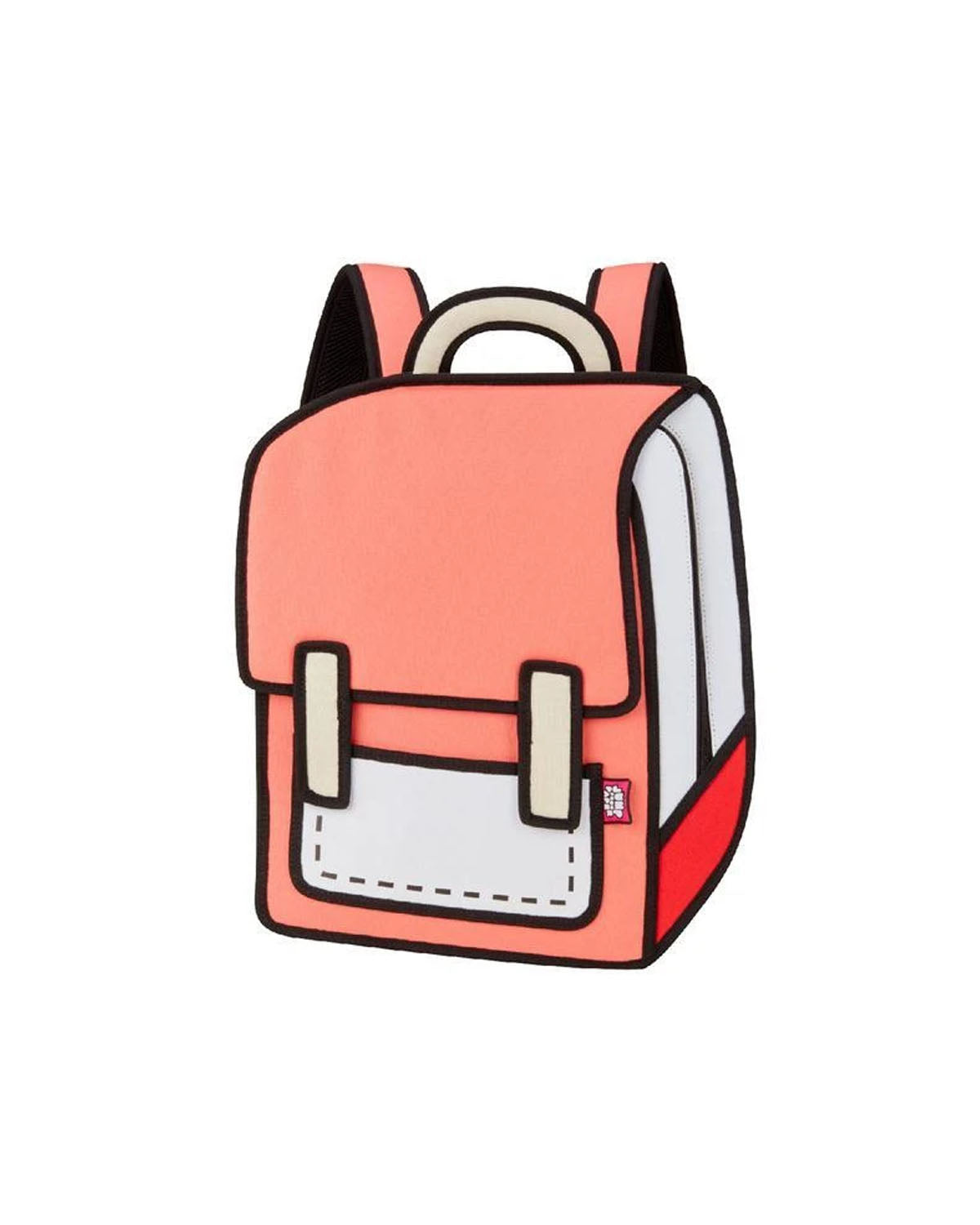 2d Backpack Spaceman Color Me In Watermelon Red