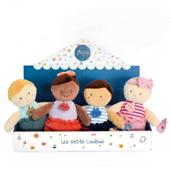 Jolijou The Little Loulou Soft Dolls - 4 Assorted Dolls x 2