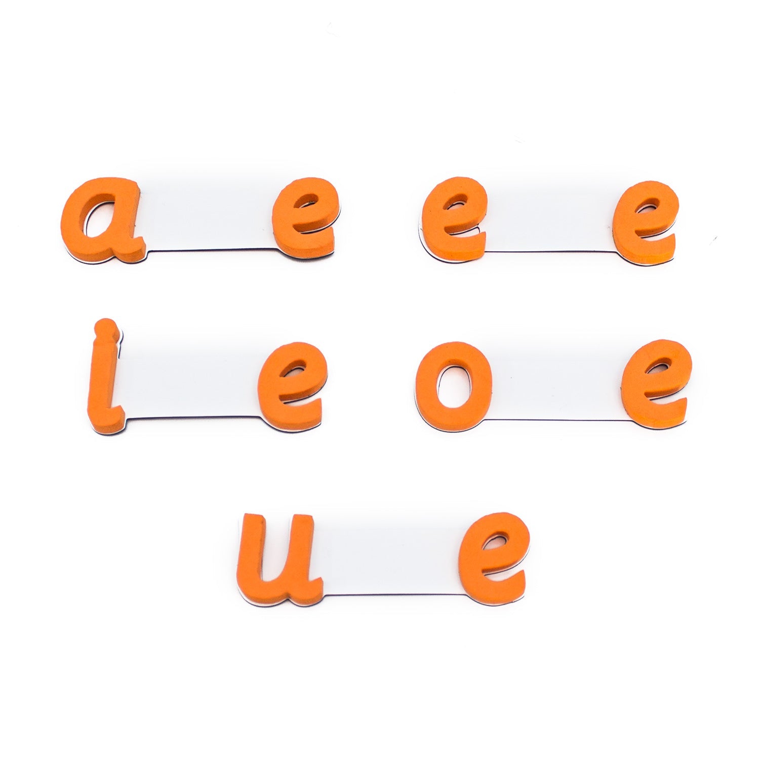 Rainbow Vowels - Cursive