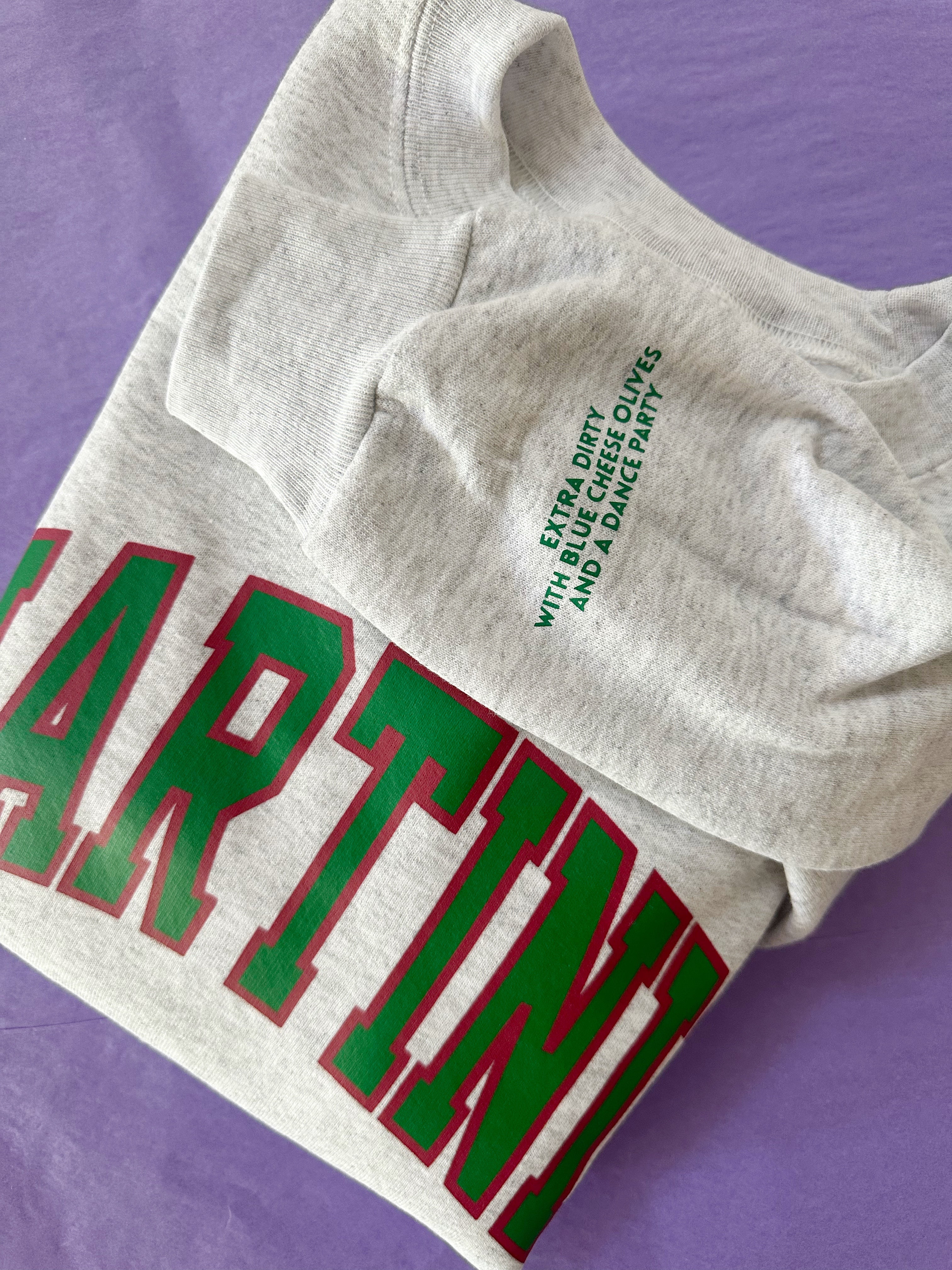 Martinis ♡ Sweatshirt With Customizable Cuff