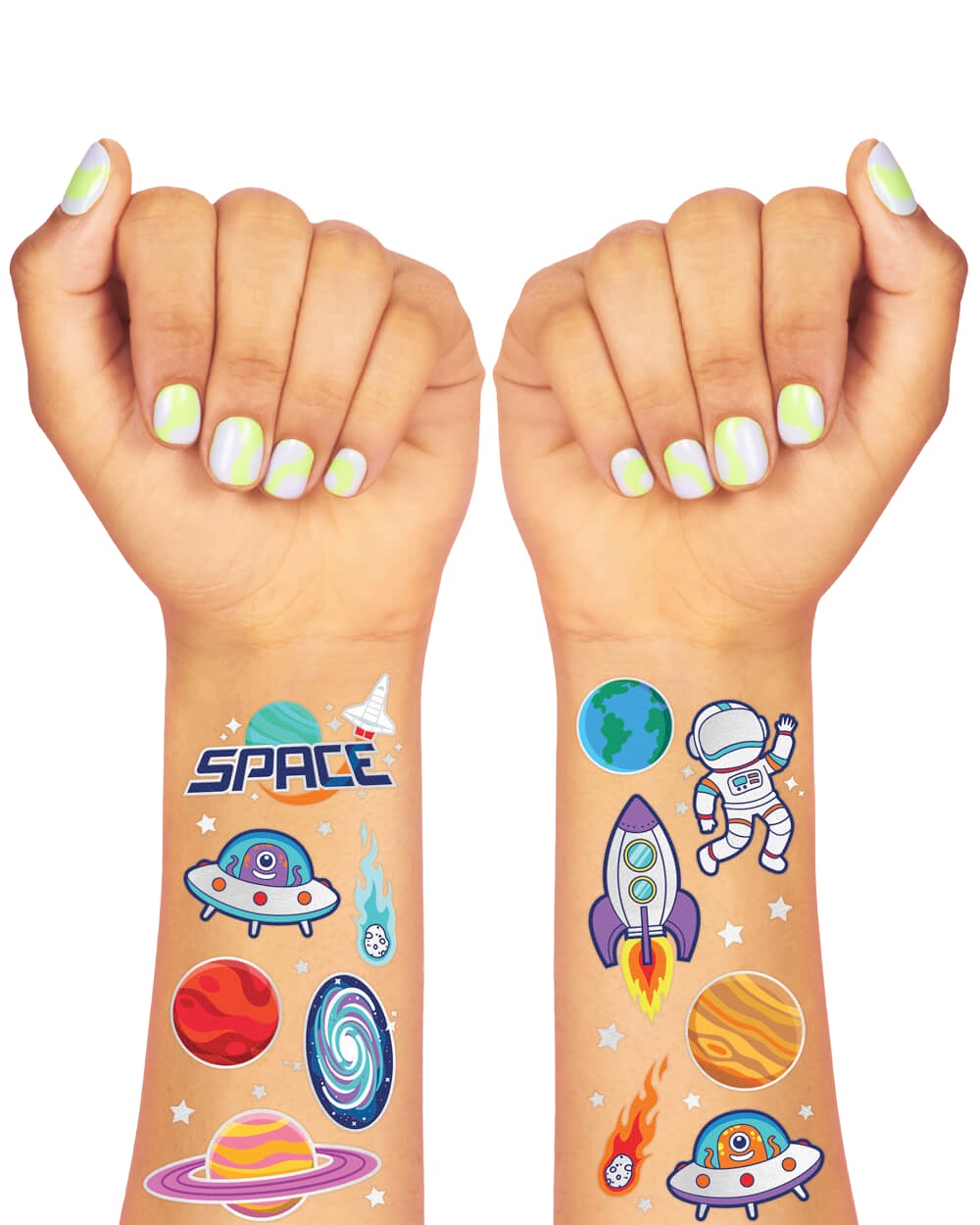 Blast Off Tats - 50 Foil Temporary Tattoos