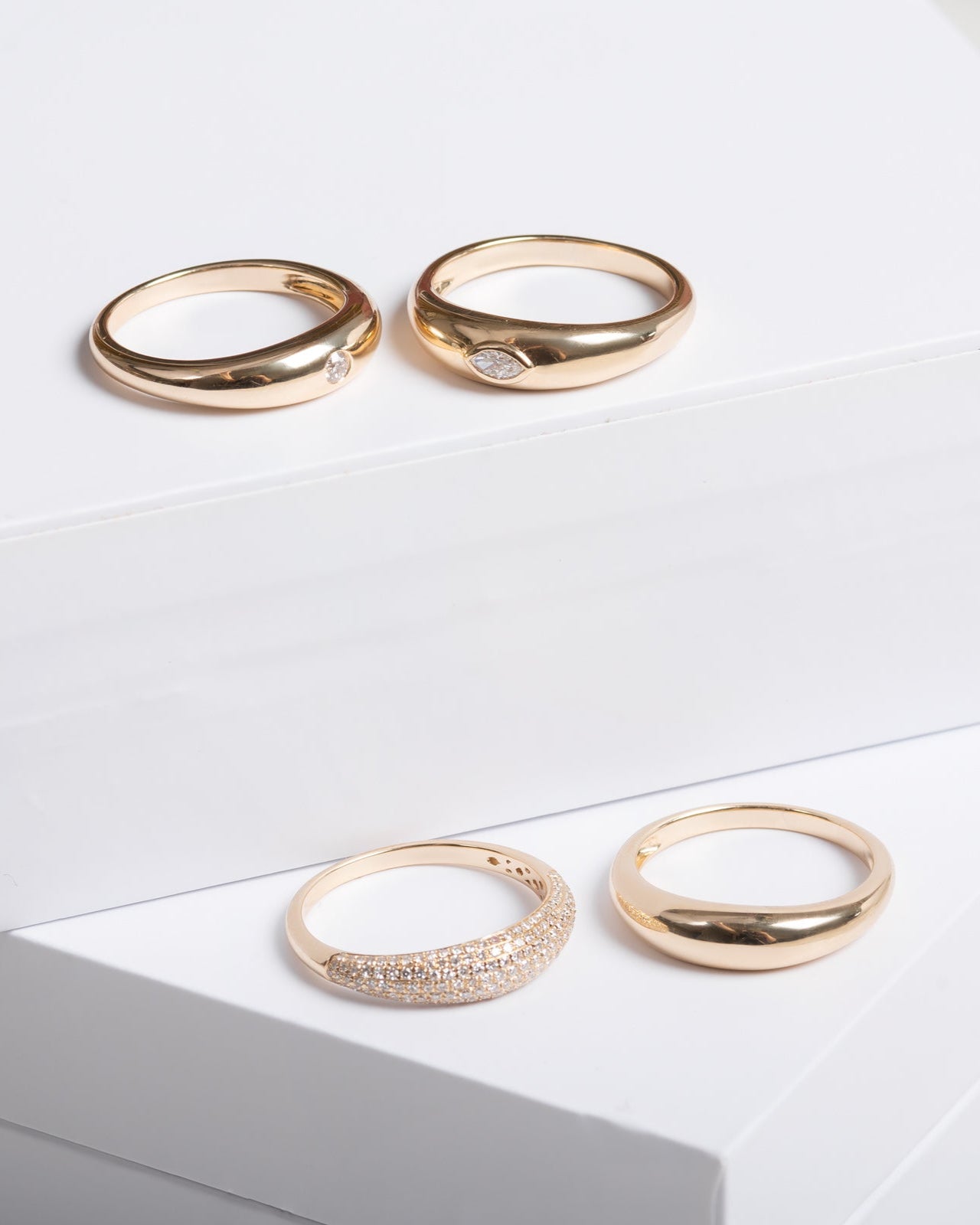 Diamond Pave Dome Ring
