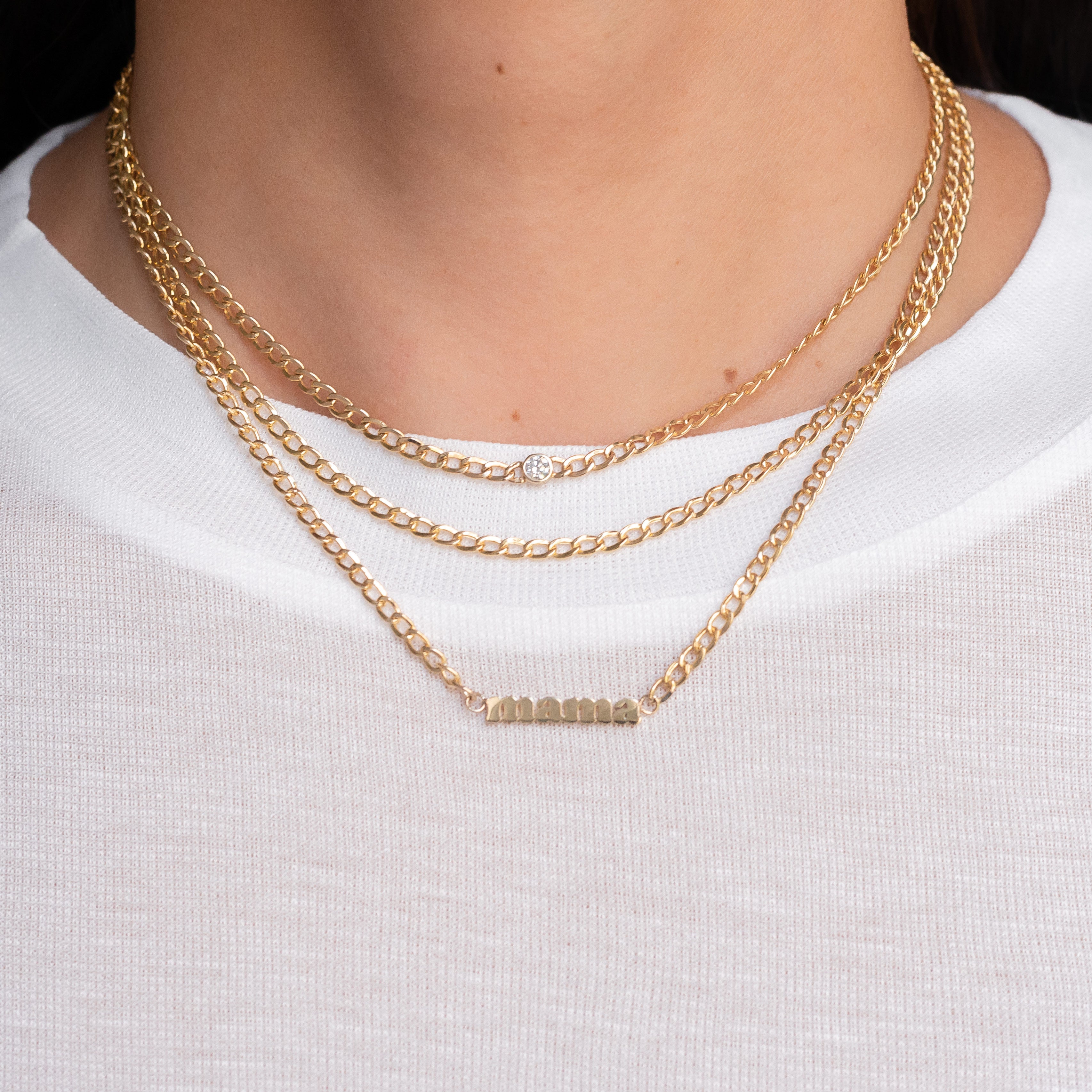 Cuban Link Bezel Diamond Choker