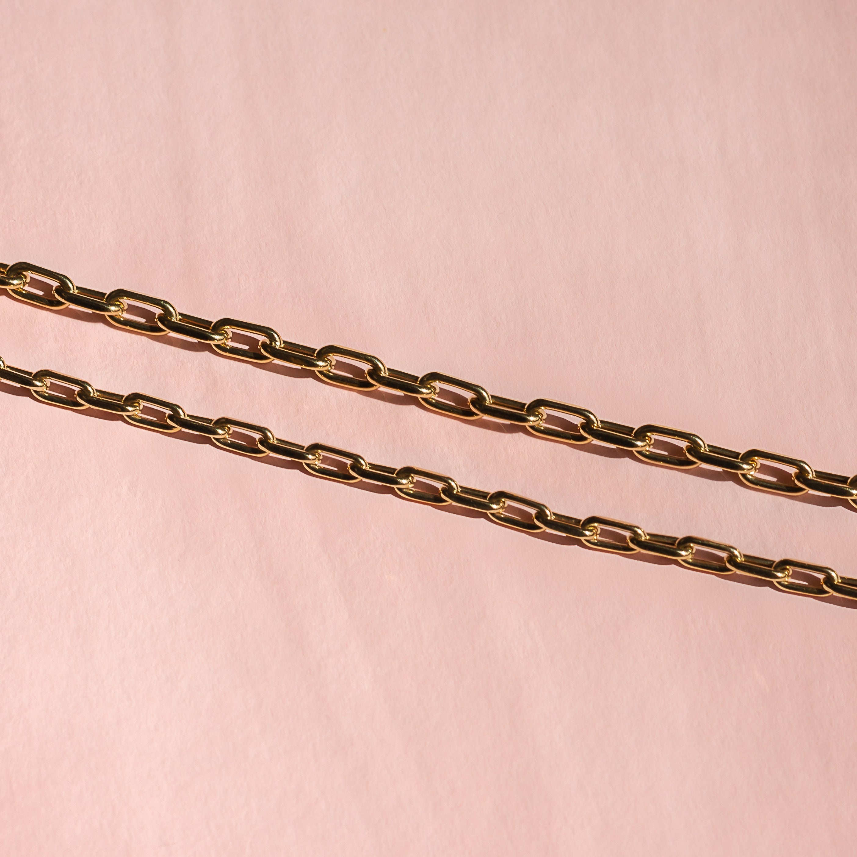 14k Gold Extra Large Open Link Chain Bracelet