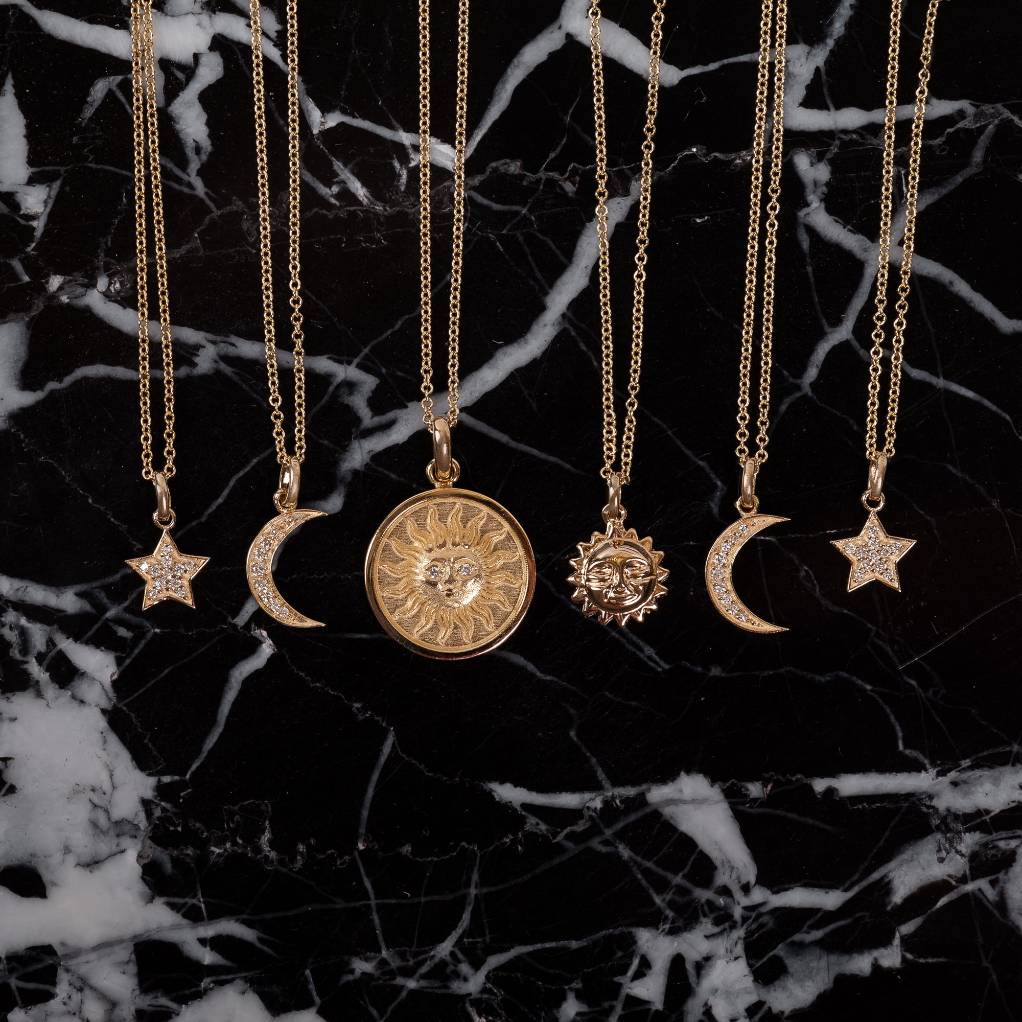 Diamond Moon Necklace