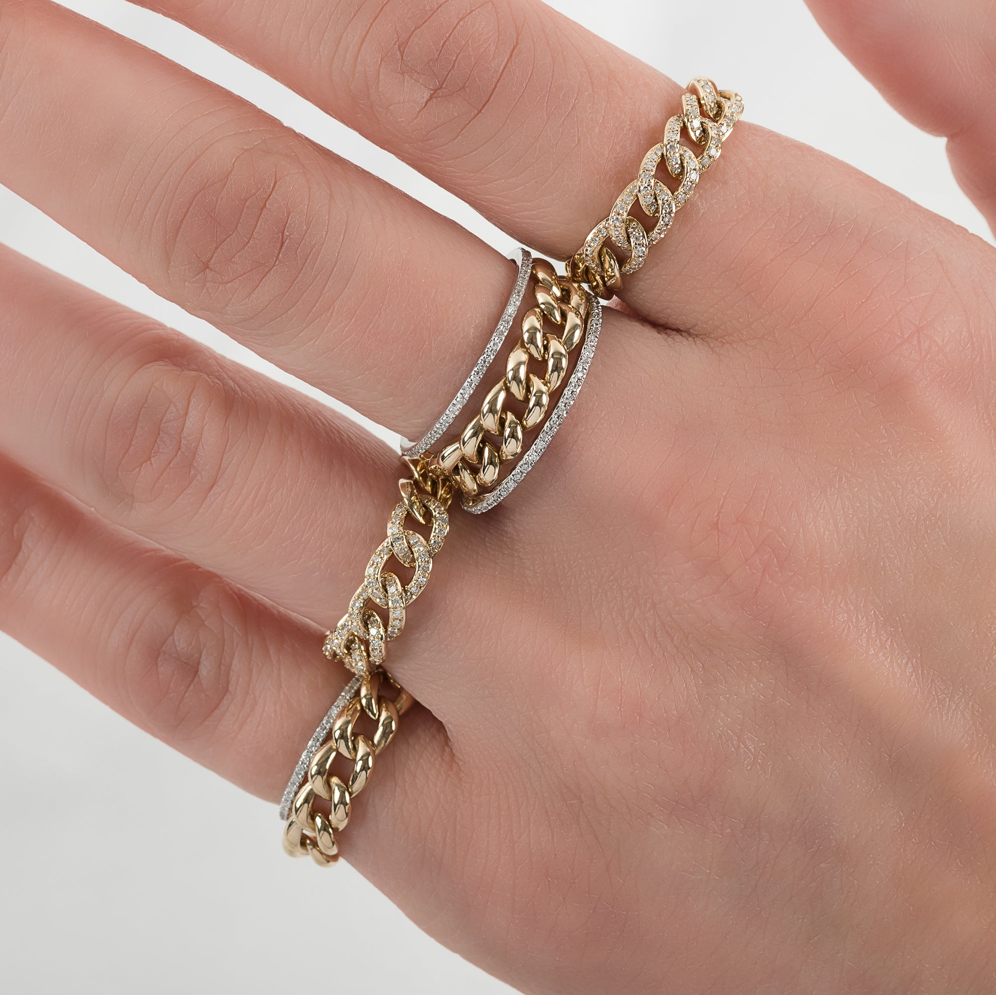 14k Gold Cuban Link Ring