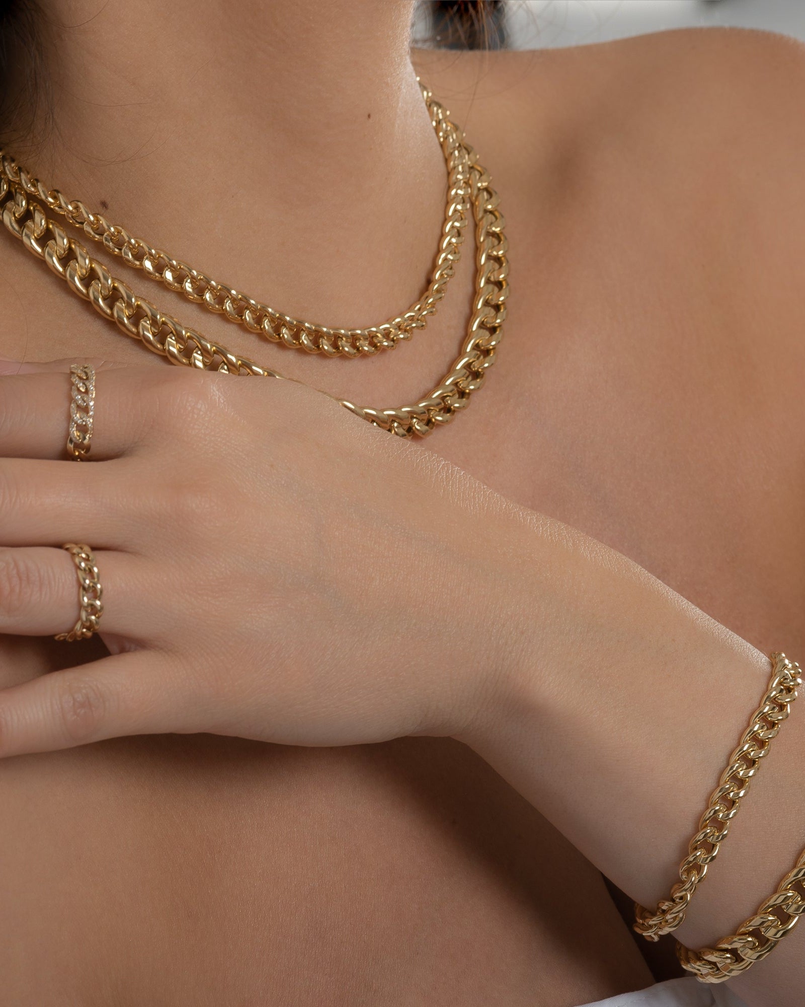 14k Large Miami Cuban Link Necklace