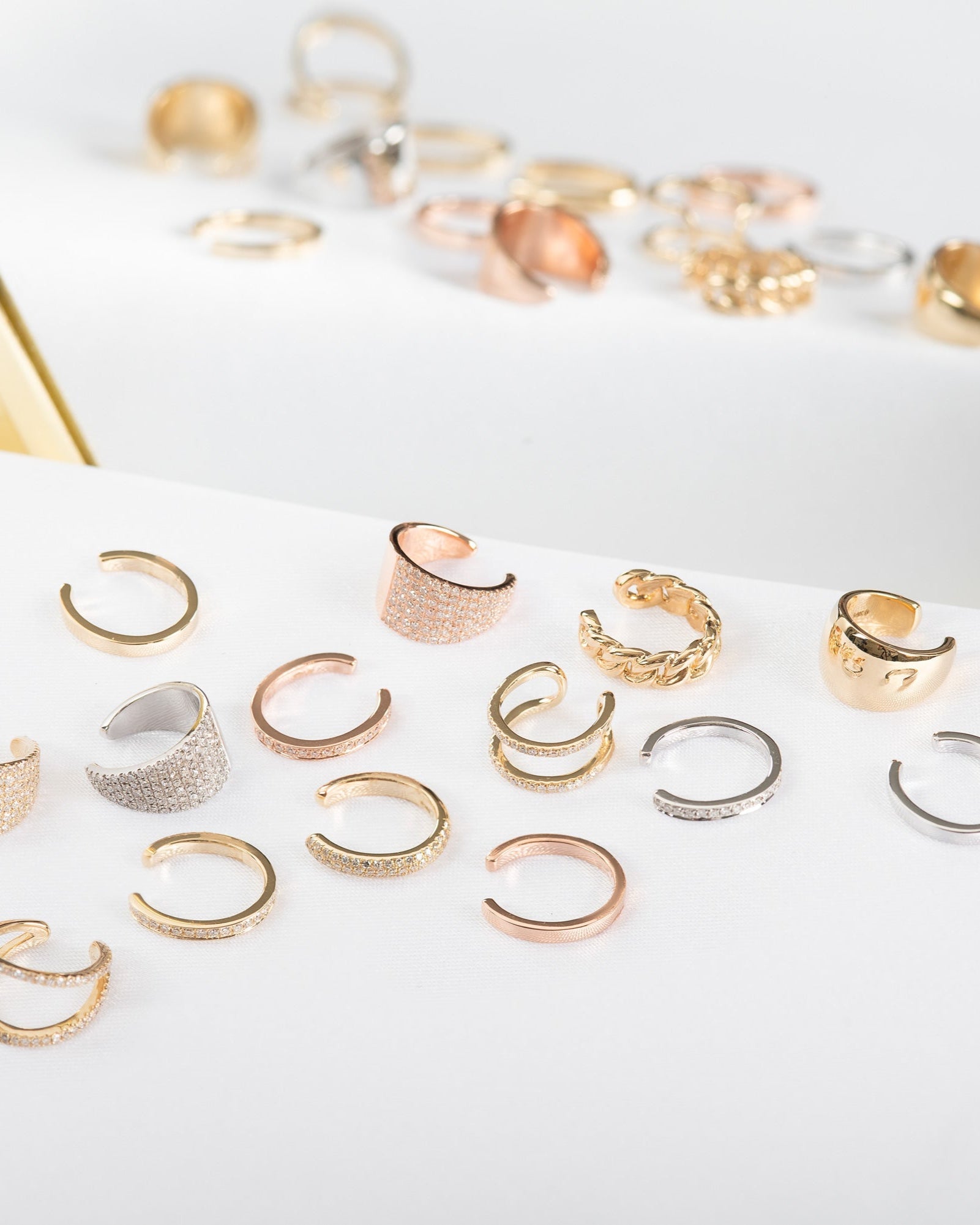 Double Row Diamond Ear Cuff