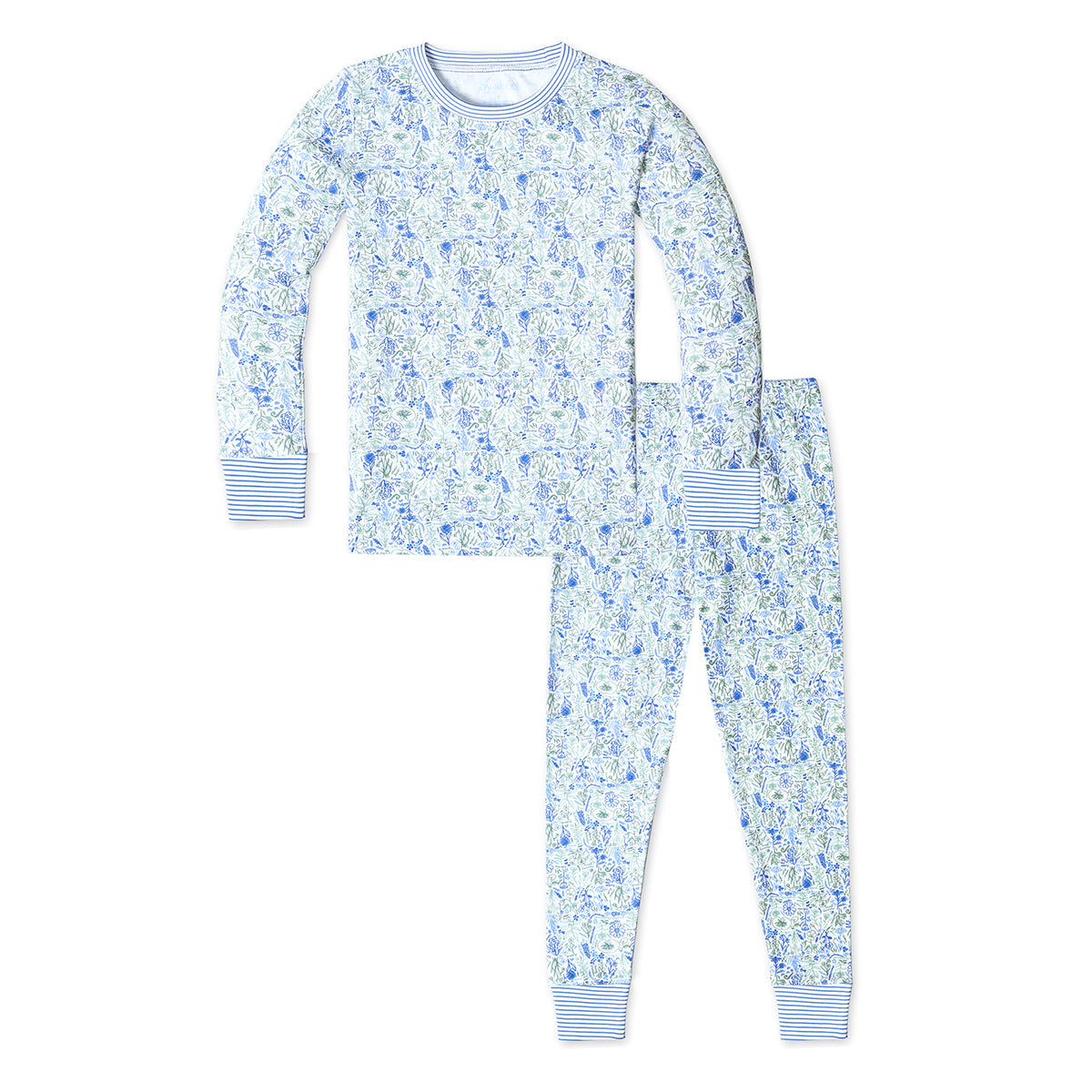 Birth Flowers Two Piece Kids Pajamas. - Birth Flowers - Aster Multi