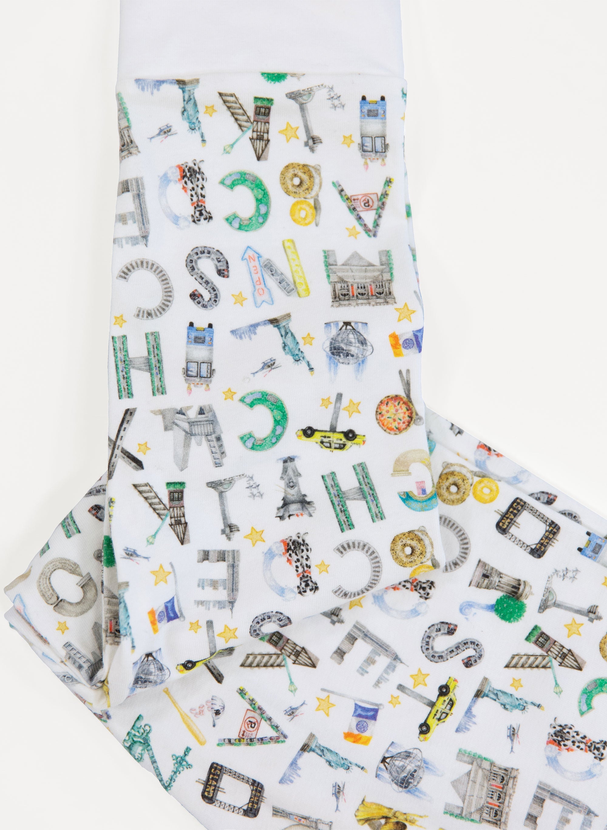 Two Piece Pajamas - Nyc Alphabet Soup