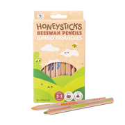 Honeysticks Magic 3-in-1 Beeswax Pencils Jumbo Triangles 10pk