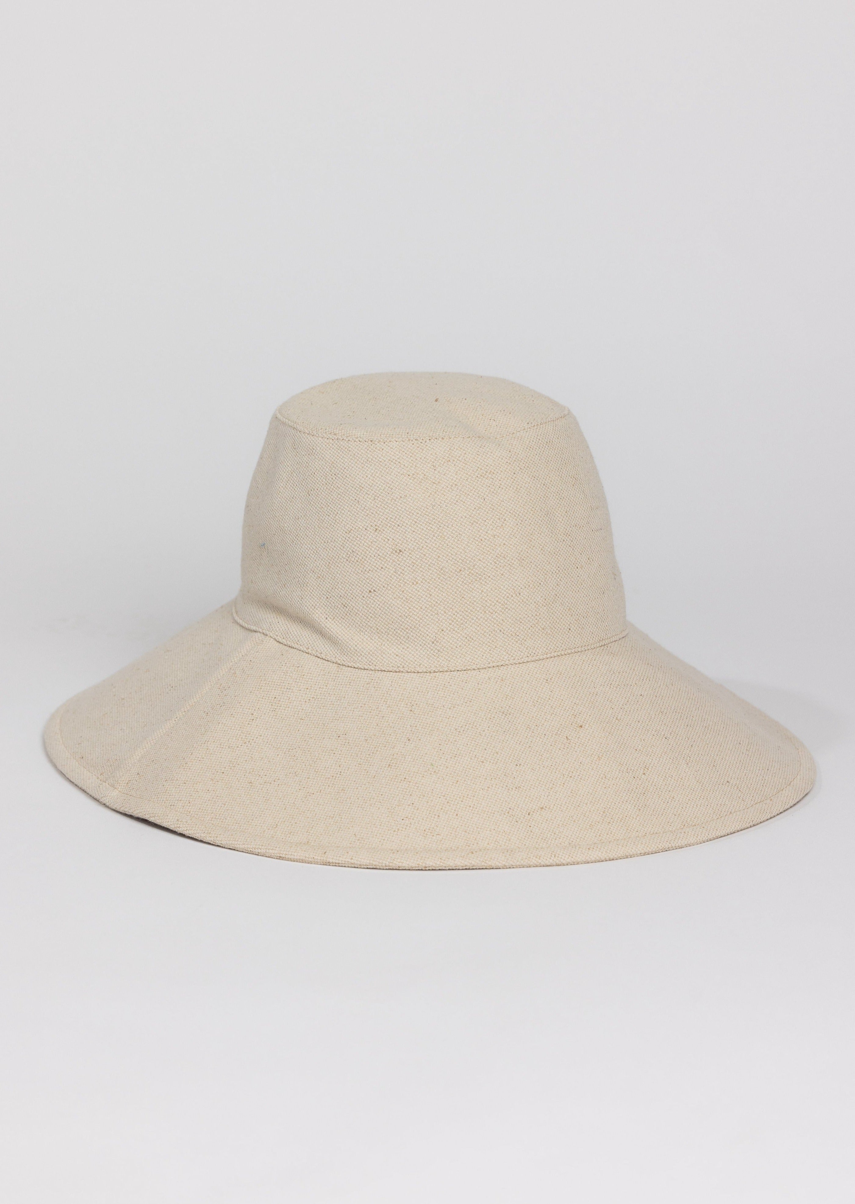 Custom Embroidered Frankie Sun Hat- Natural