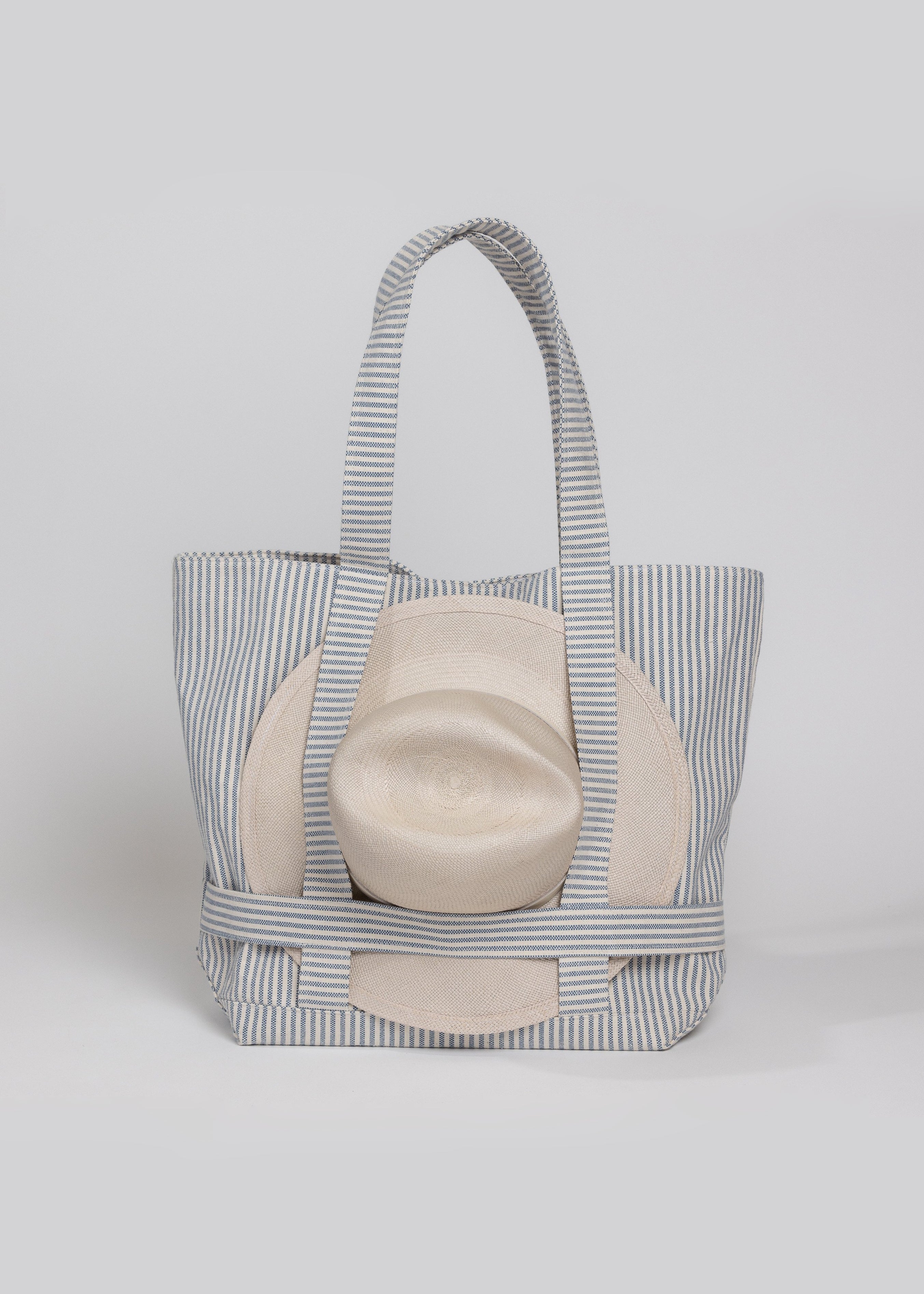 The Original Canvas Traveler Bag- Navy Stripe