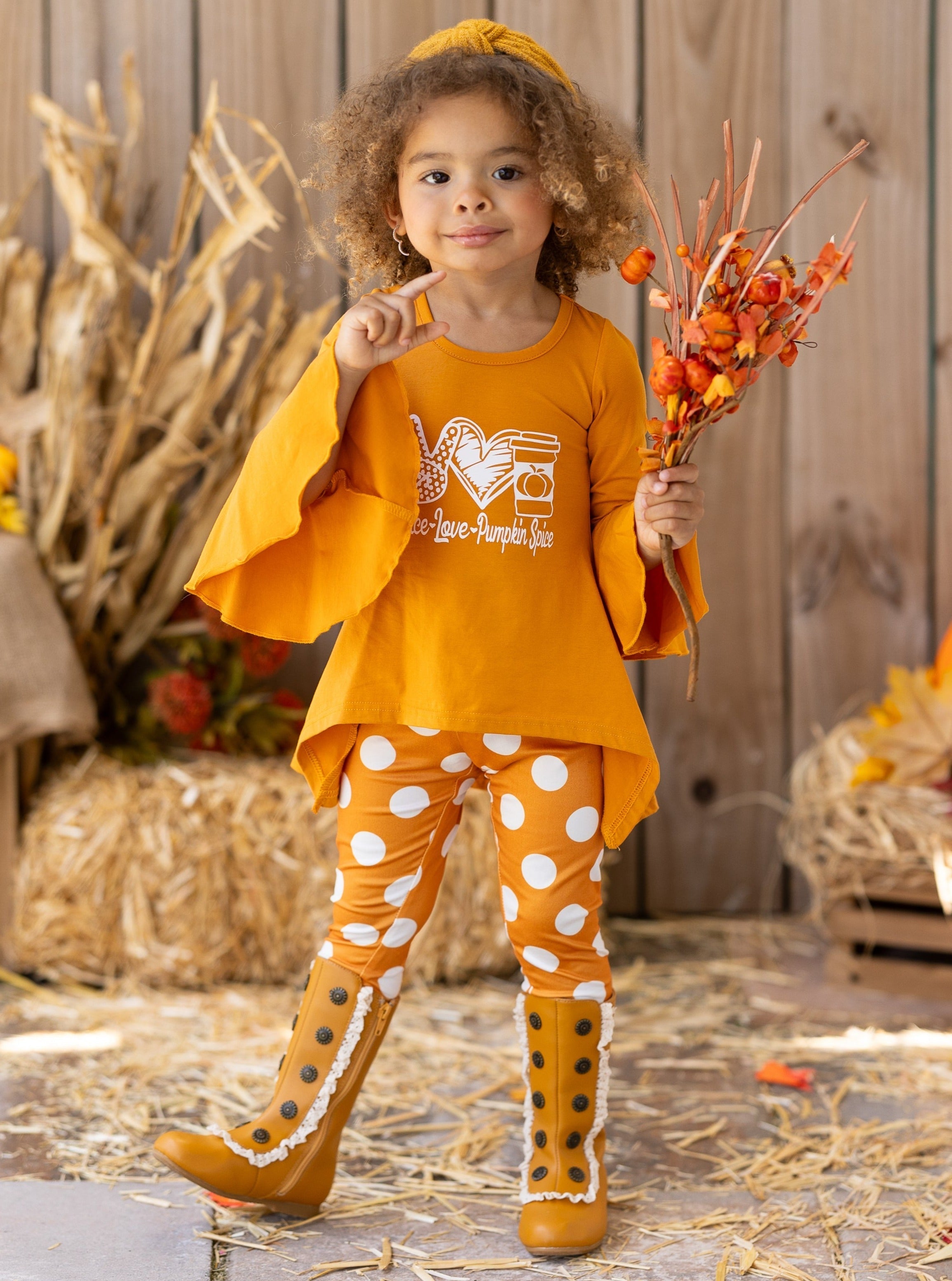 Peace, Love, Pumpkin Spice Legging Set