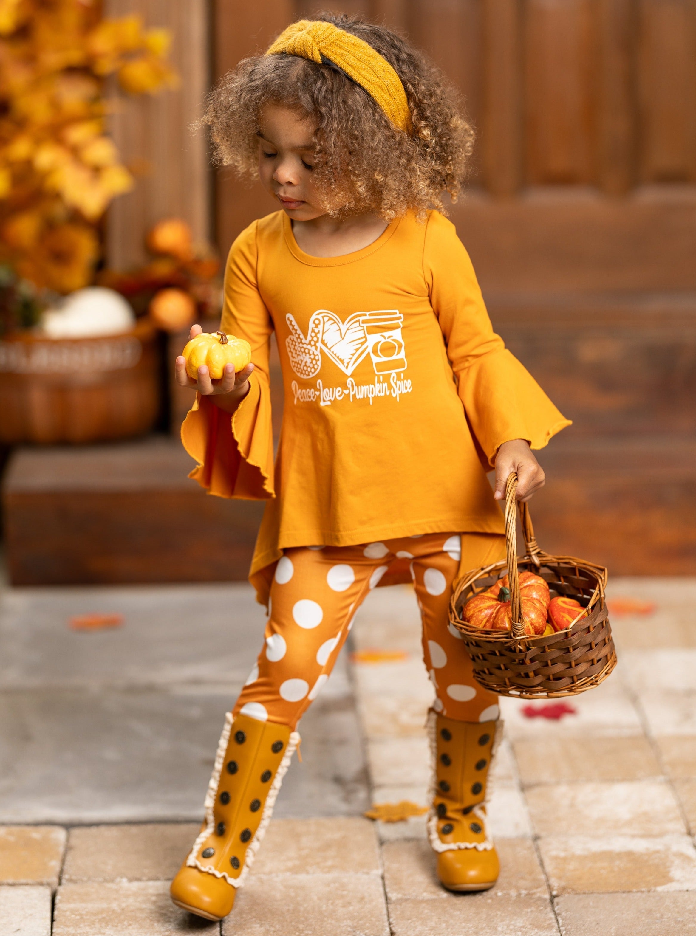 Peace, Love, Pumpkin Spice Legging Set